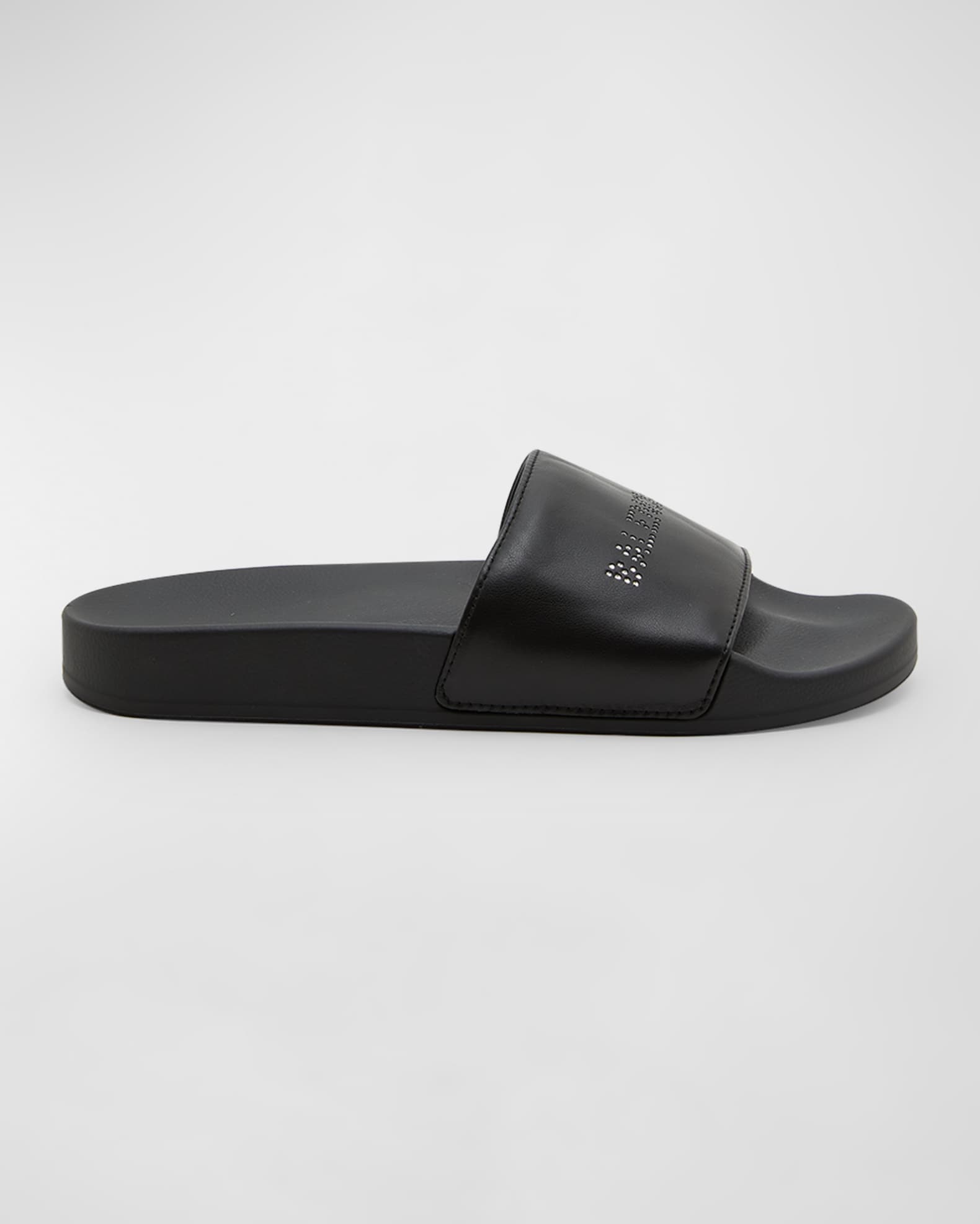 Balenciaga Pool Slide Sandal With Rhinestones | Neiman Marcus