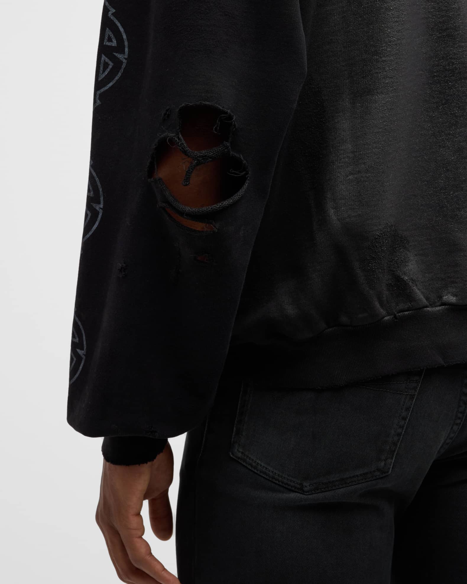Balenciaga Men's Paris Moon No Pocket Hoodie Oversized