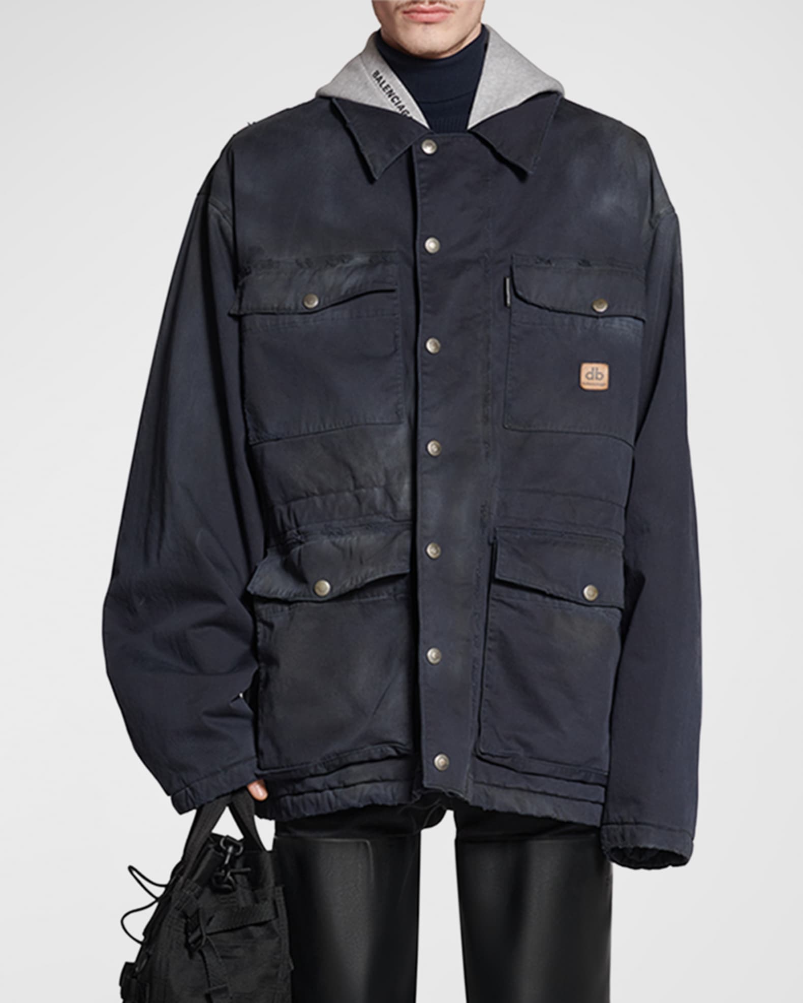 Workwear Monogram Embossed Suede Jacket - Ready-to-Wear