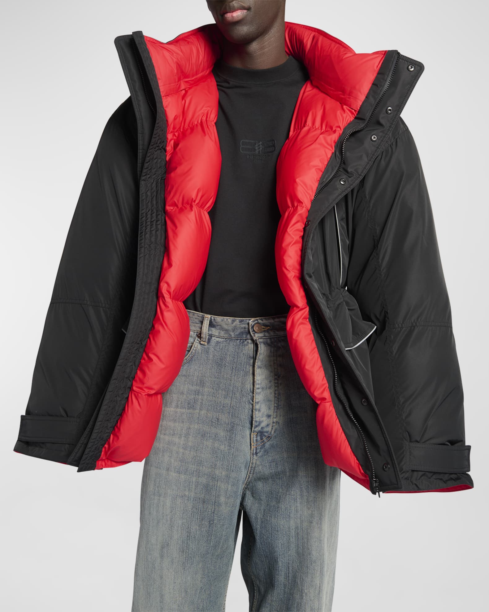 Balenciaga Men s Balenciaga Wrap Parka Neiman Marcus