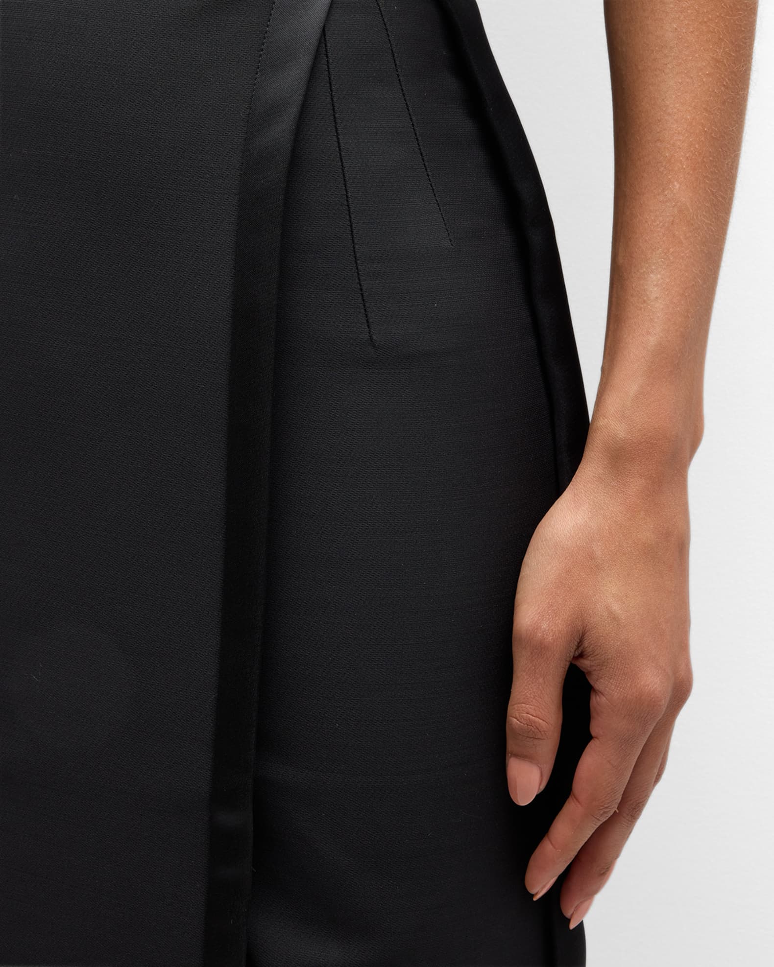 Dice Kayek SlitHem Crepe Midi Skirt Neiman Marcus