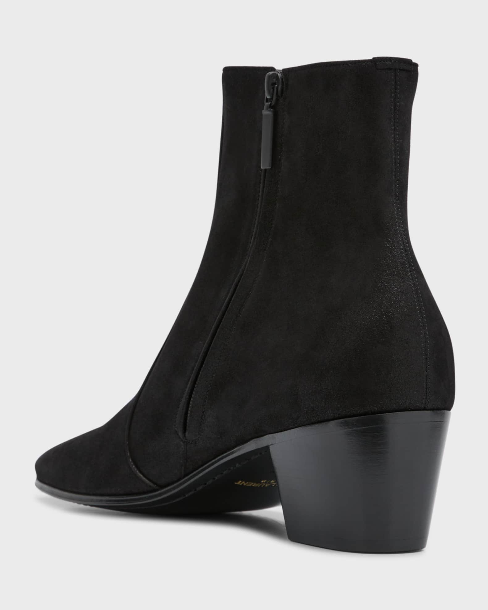 高級素材使用ブランド Saint Laurent Marcus Neiman | Boots Ankle Zip 60 Vassili Men's 靴
