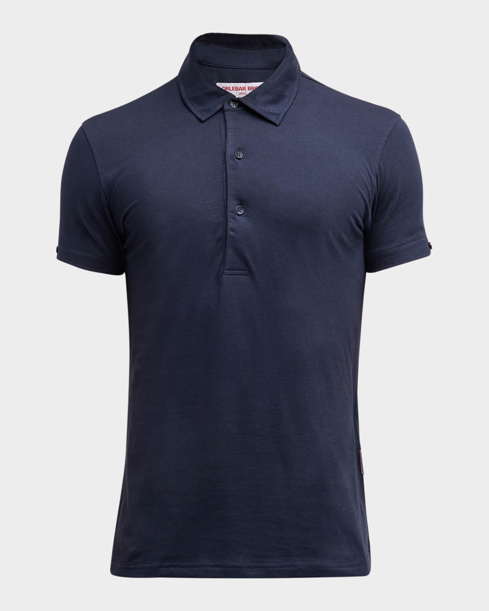 Orlebar Brown Men s Sebastian Cotton Silk Polo Shirt Neiman Marcus