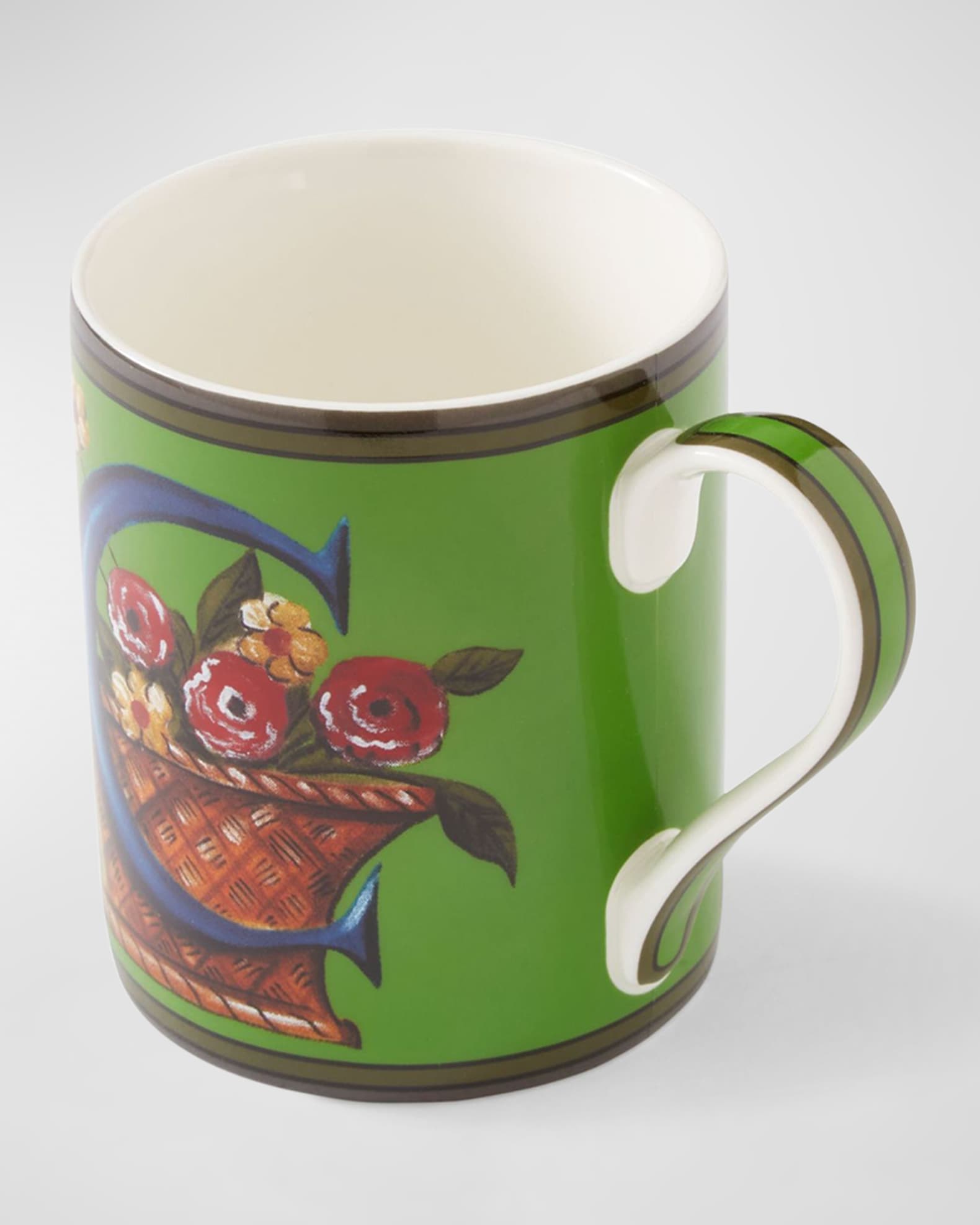 Spode Kit Kemp - Taza Del Alfabeto De 12 Onzas, Letra E