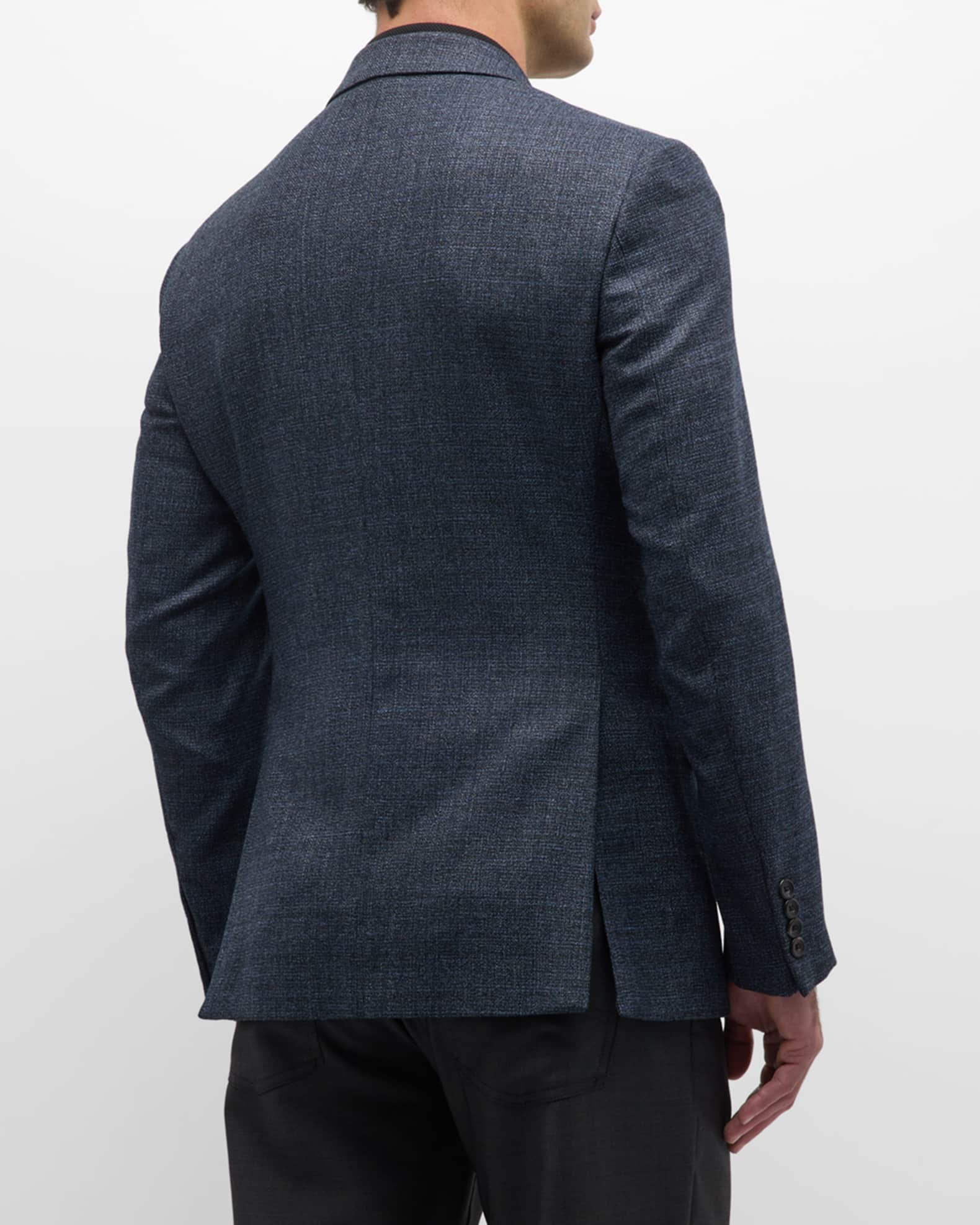 Emporio Armani Men's Textured Wool Dinner Jacket | Neiman Marcus