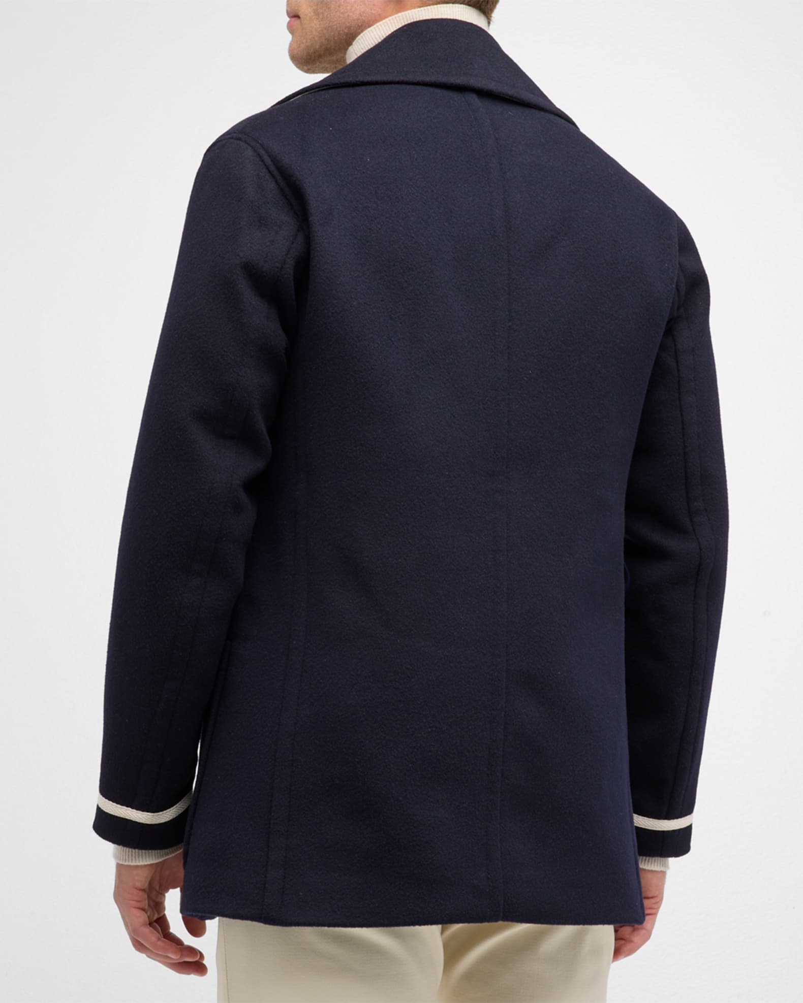Emporio Armani Men s Coat Blue Long Coats