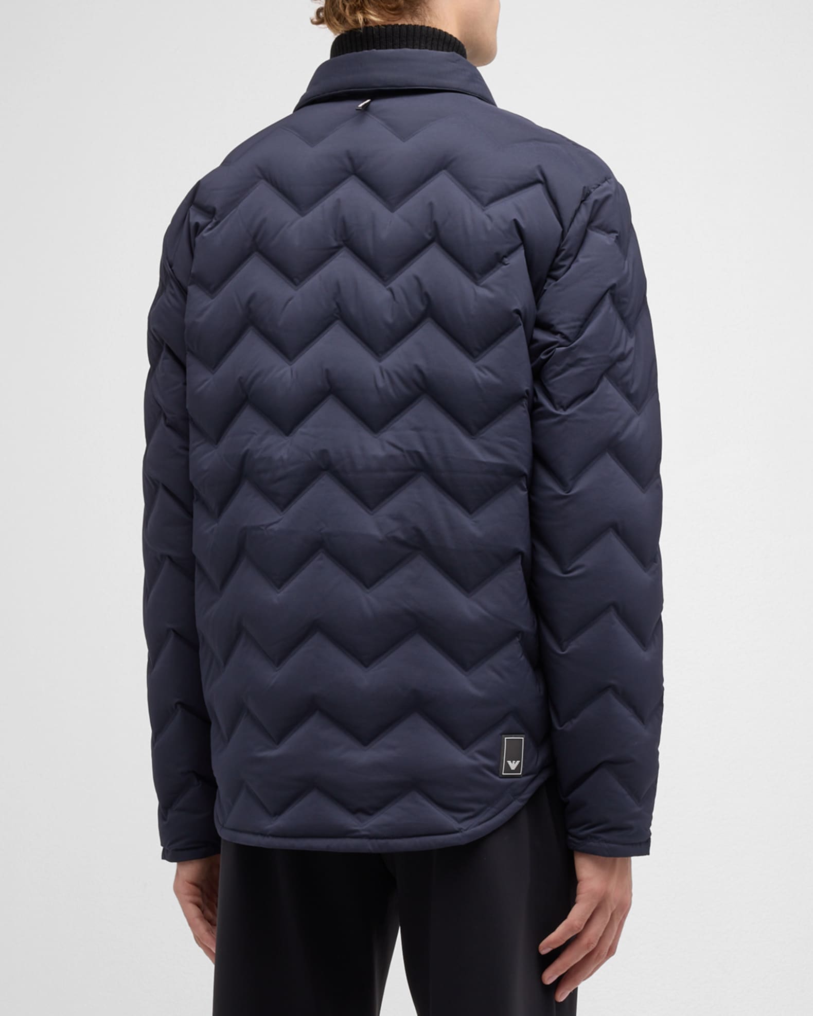 2024 お歳暮【公式】 - 人気ブランド Jacket Down Quilted Zigzag Men's Armani Emporio | Marcus Neiman ジャケット・アウター