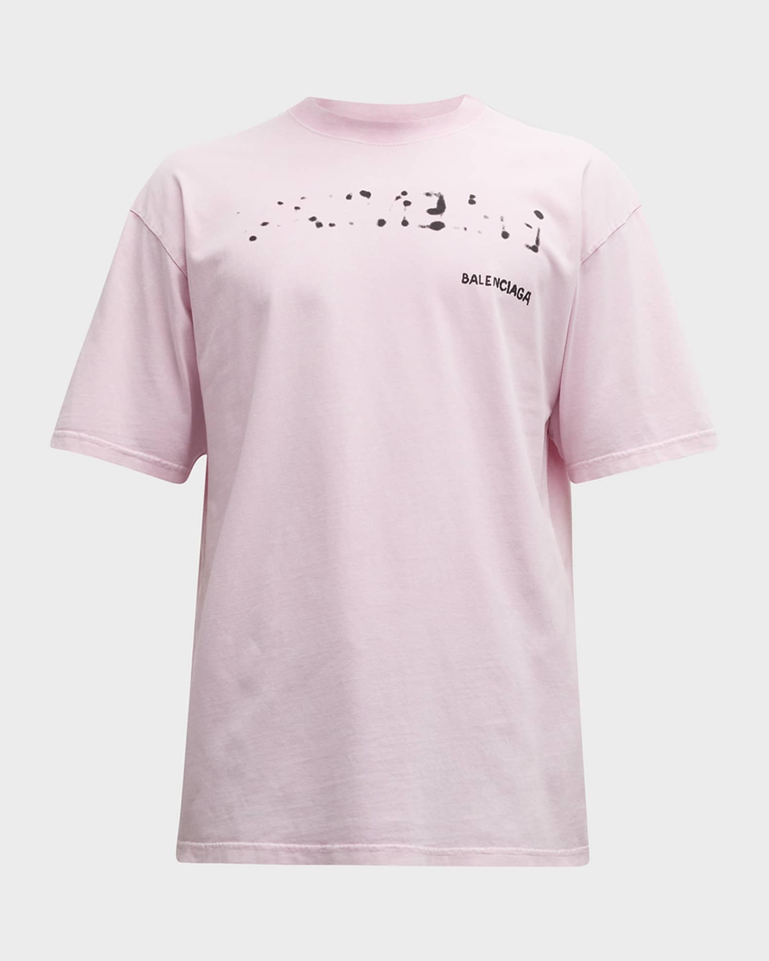Balenciaga t shirt mens pink online