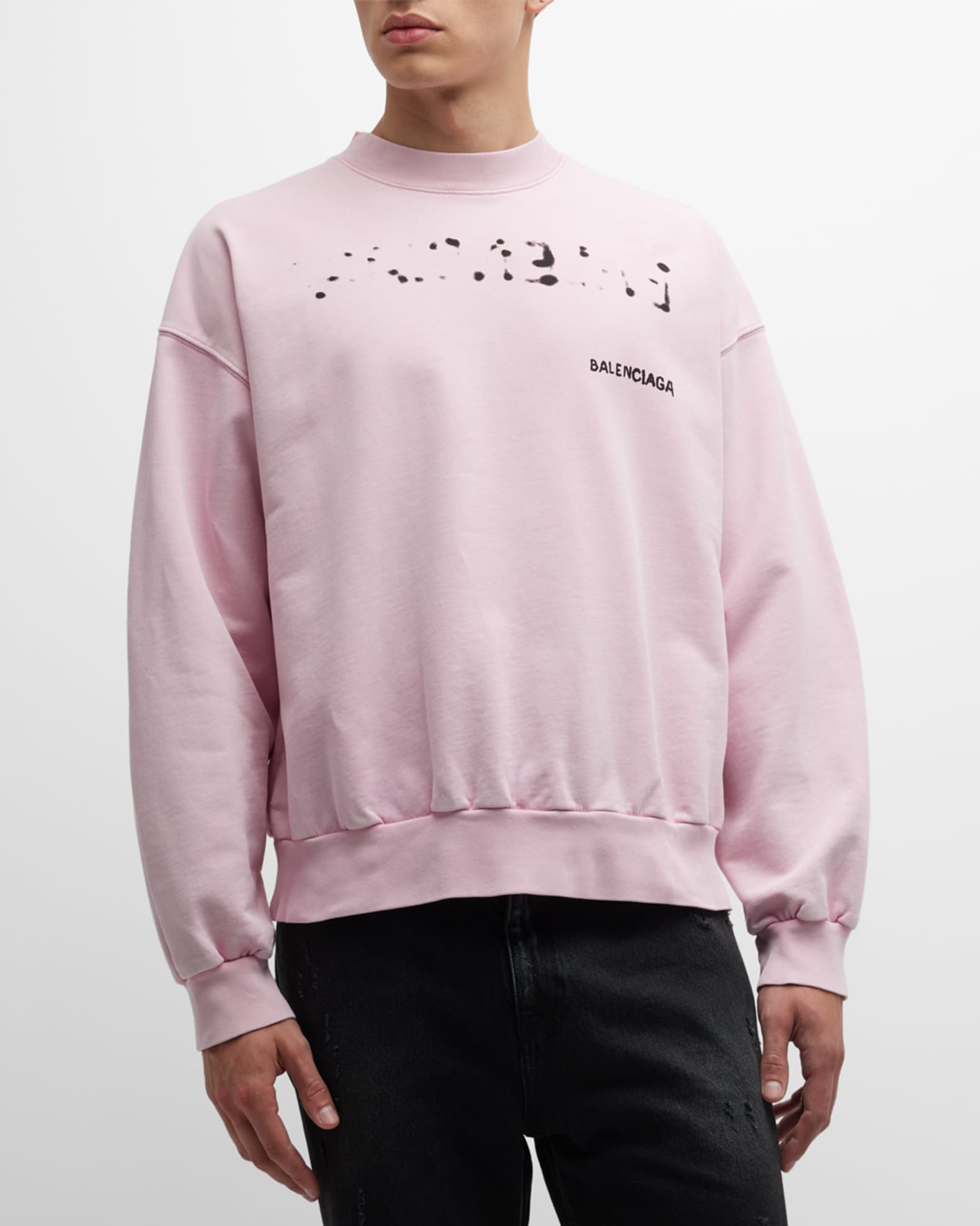 Balenciaga pink sweatshirt top
