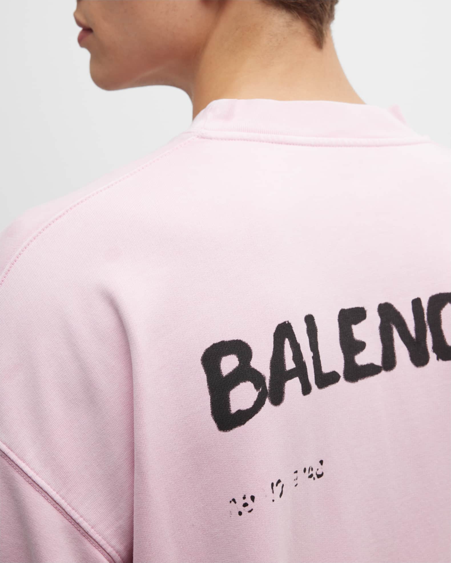 Balenciaga pink sweatshirt on sale