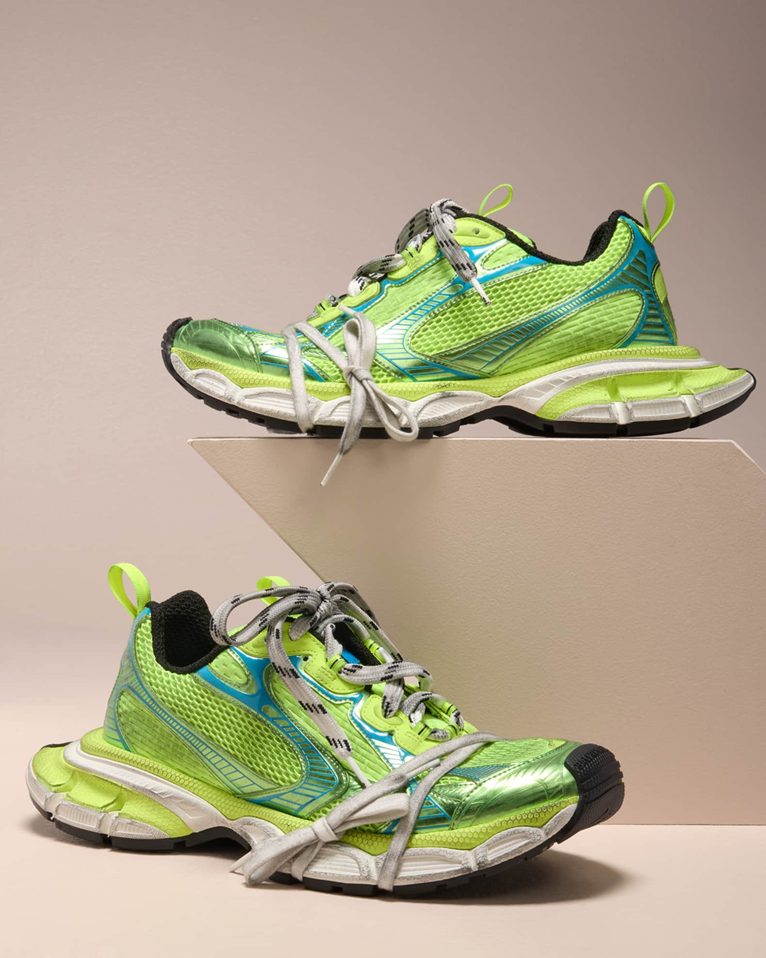 Balenciaga Men s 3XL Mesh Runner Sneakers Neiman Marcus