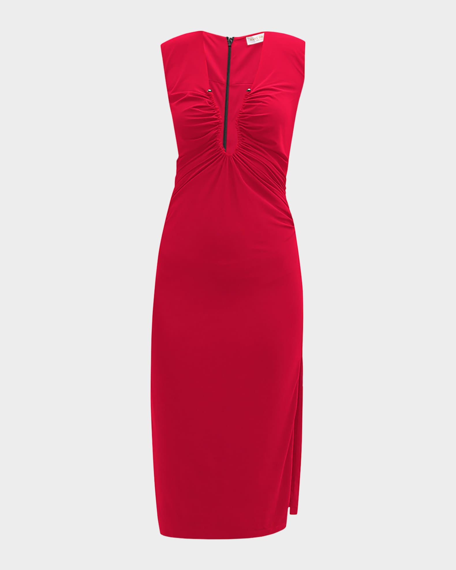 Elena Gathered Midi Dress 0