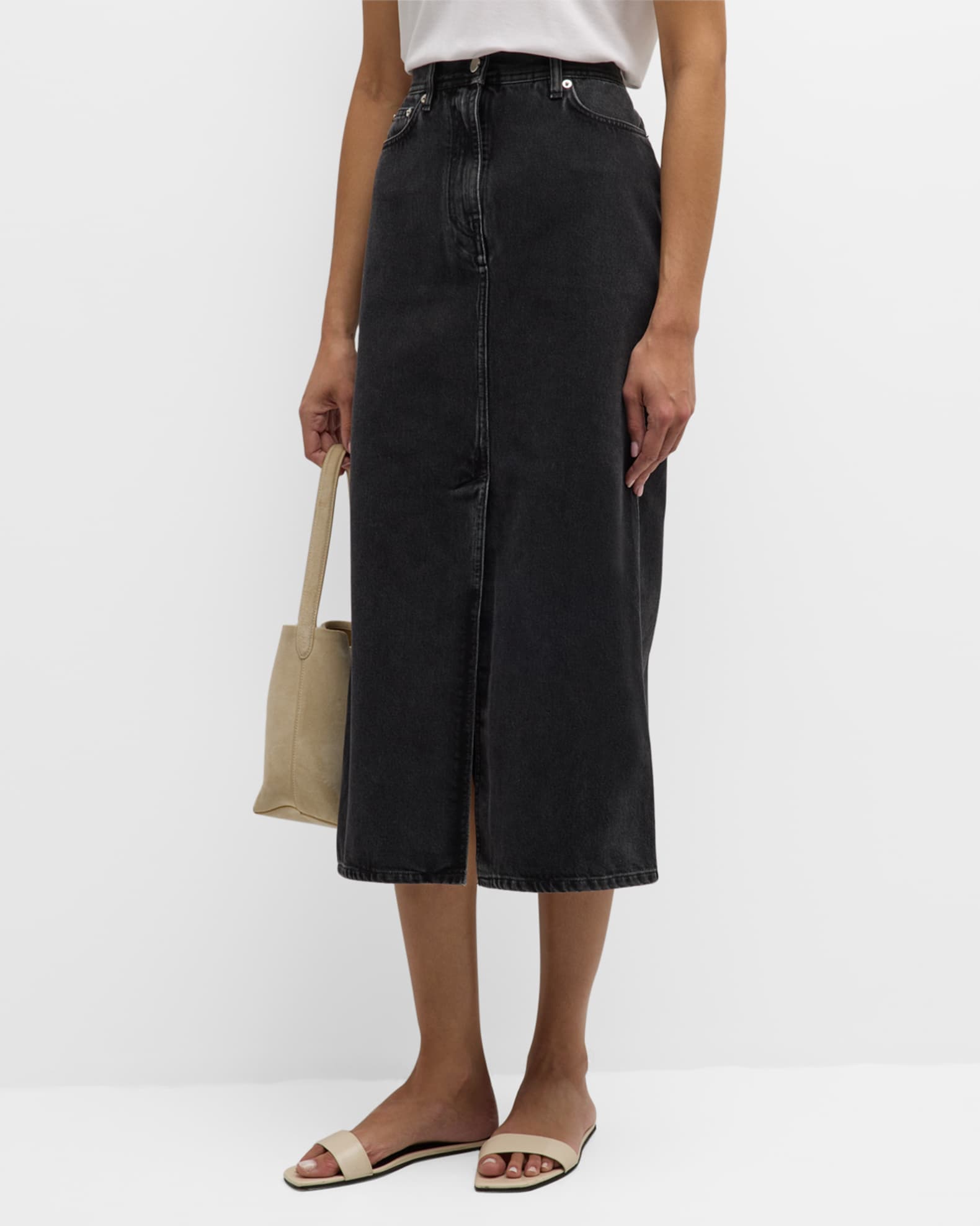 Rona Denim Long Skirt 1