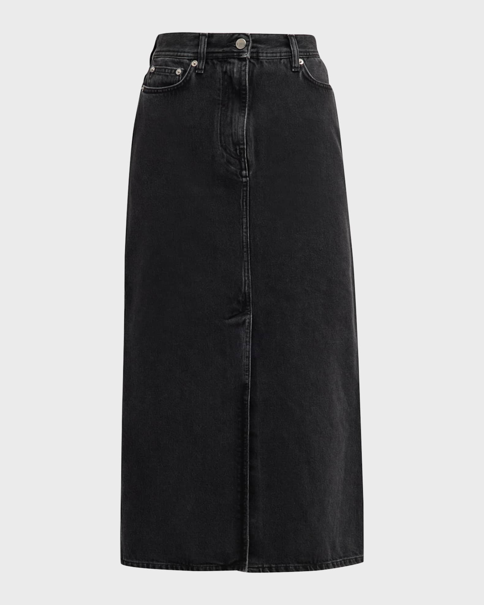 Rona Denim Long Skirt 0