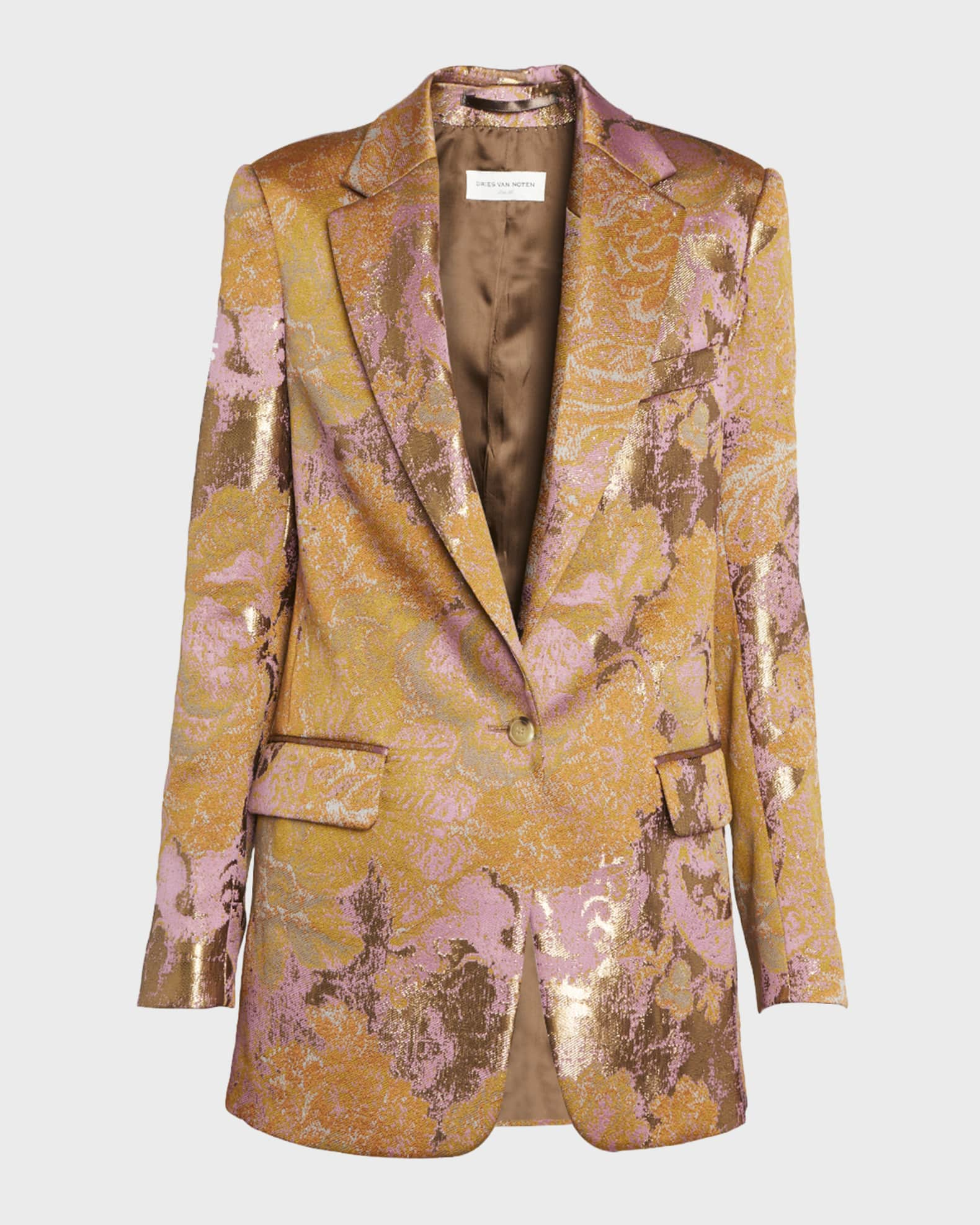 Jacquard Suit in Multicoloured - Dries Van Noten