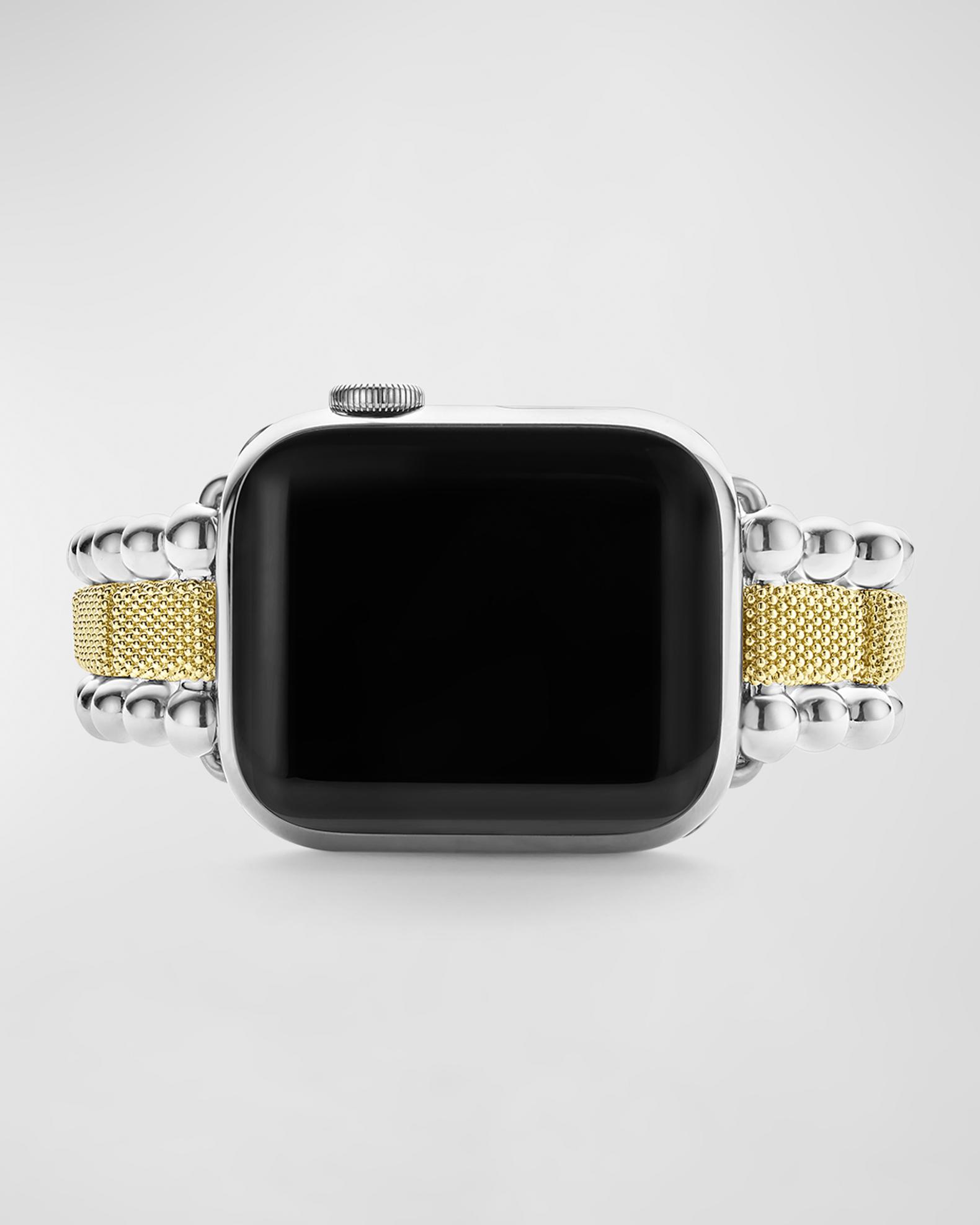 LAGOS Smart Caviar Lux Two Tone 38mm Apple Watch Bracelet | Neiman Marcus
