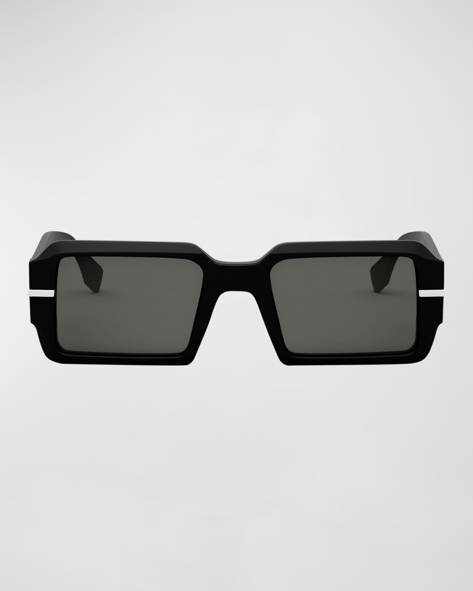 Fendi Fendigraphy Acetate Rectangle Sunglasses | Neiman Marcus