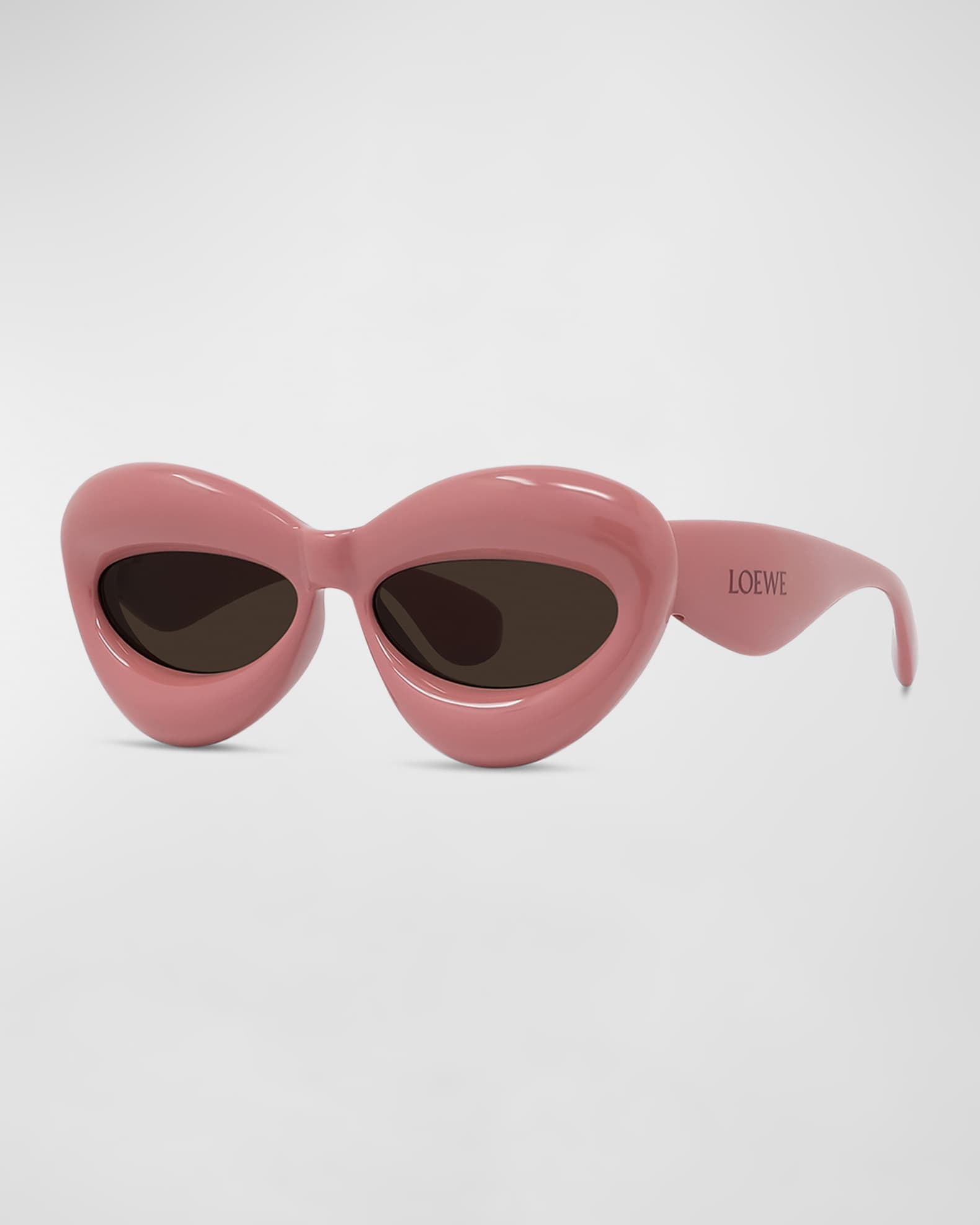 Screen Rectangular Sunglasses in Pink - Loewe