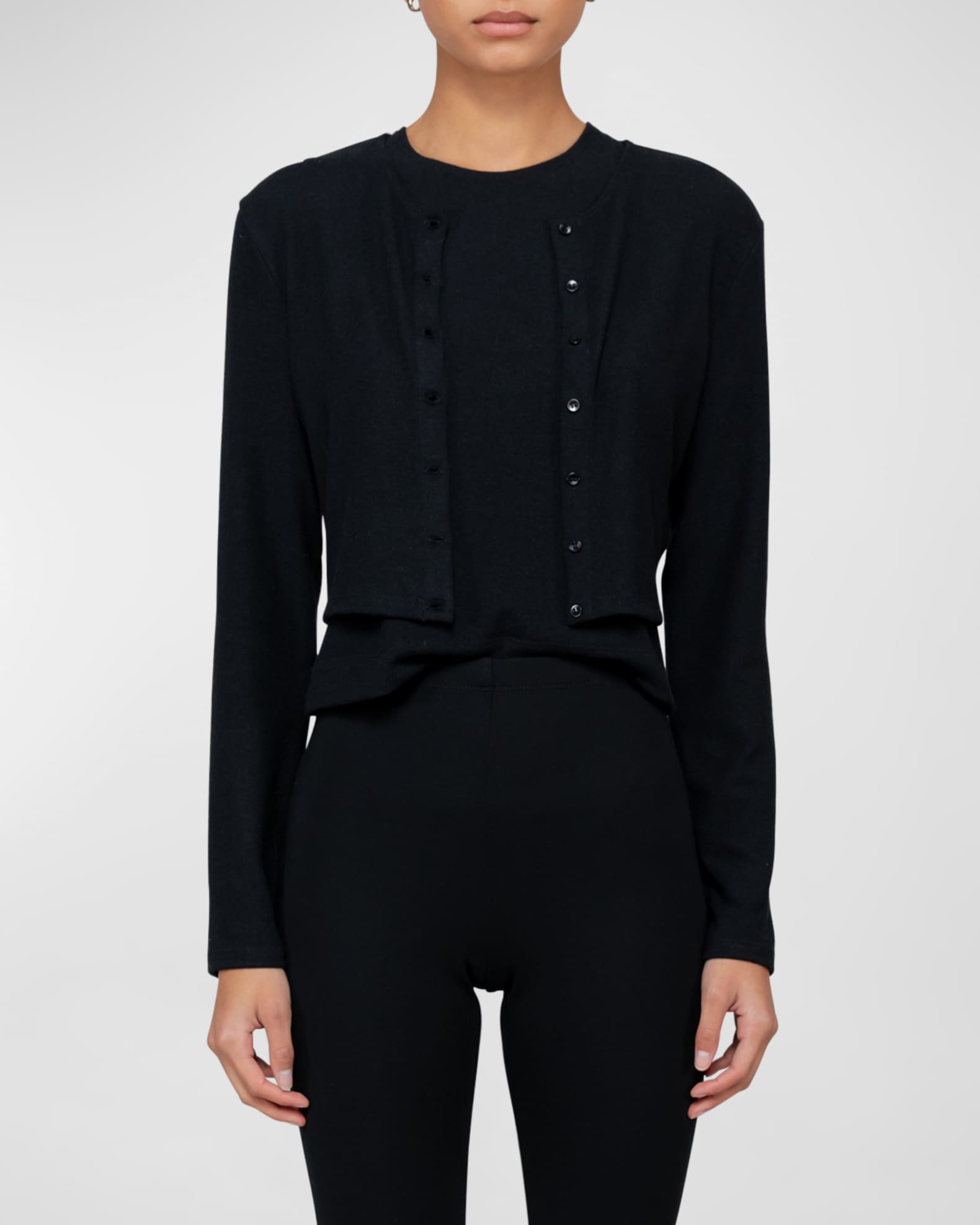 Zara puff deals sleeve cardigan