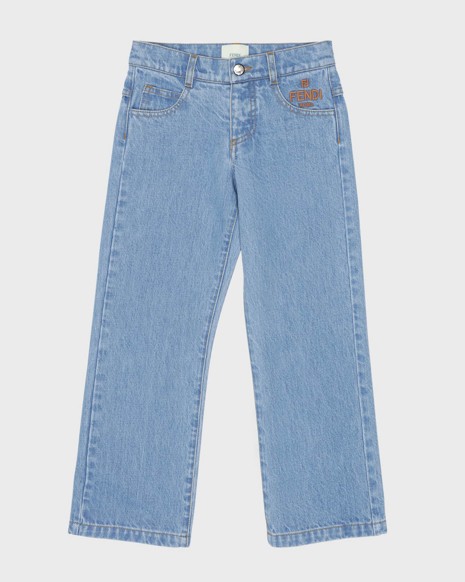 Fendi logo jeans womens clearance