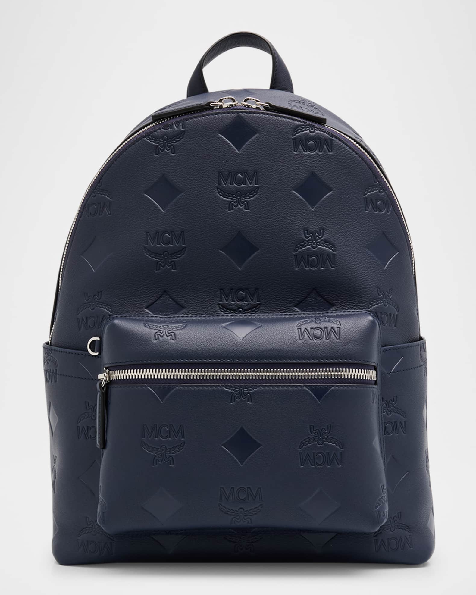 Stark Mini Embossed Leather Backpack 0