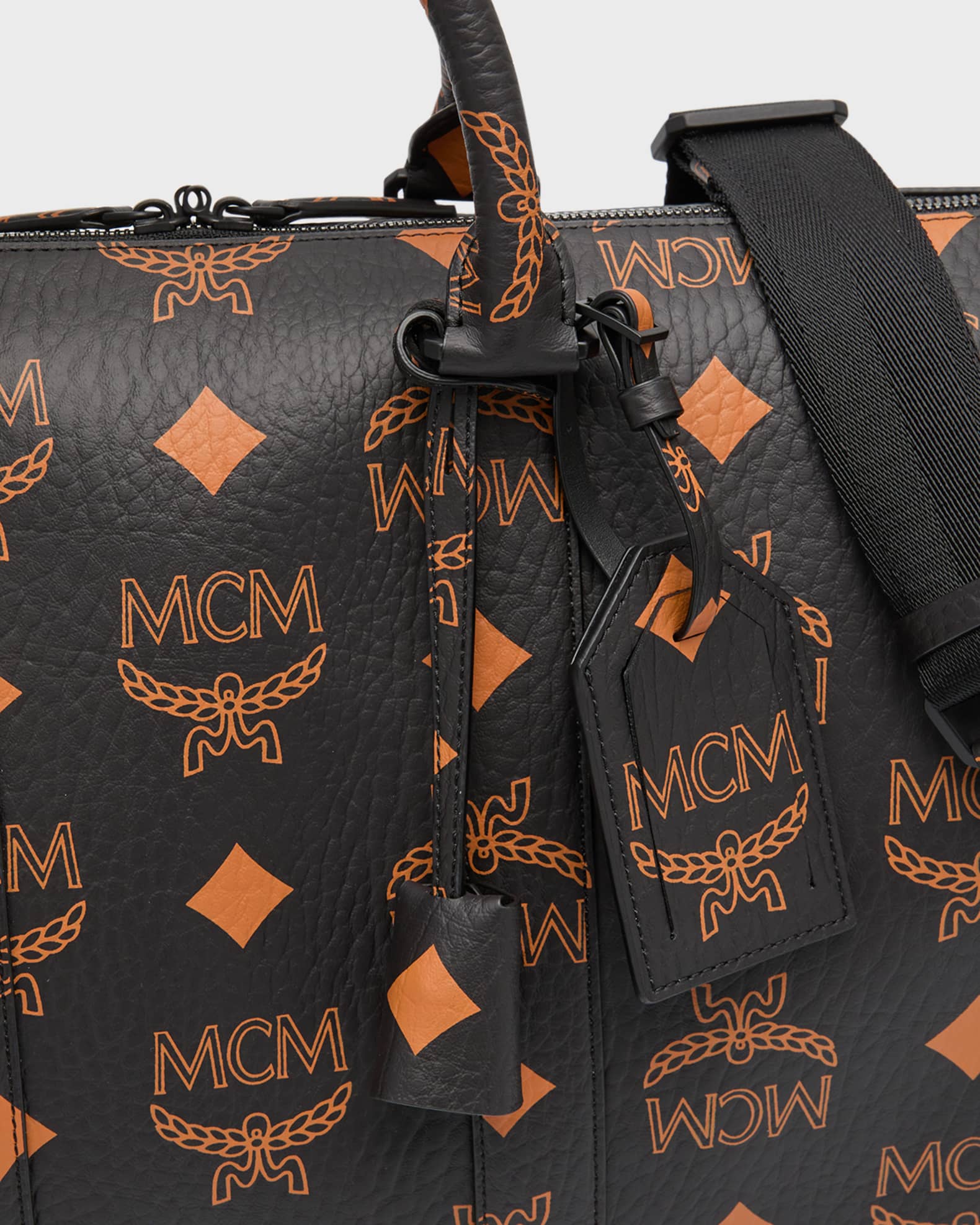 MCM Boston Vintage Jacquard Small Duffle Bag