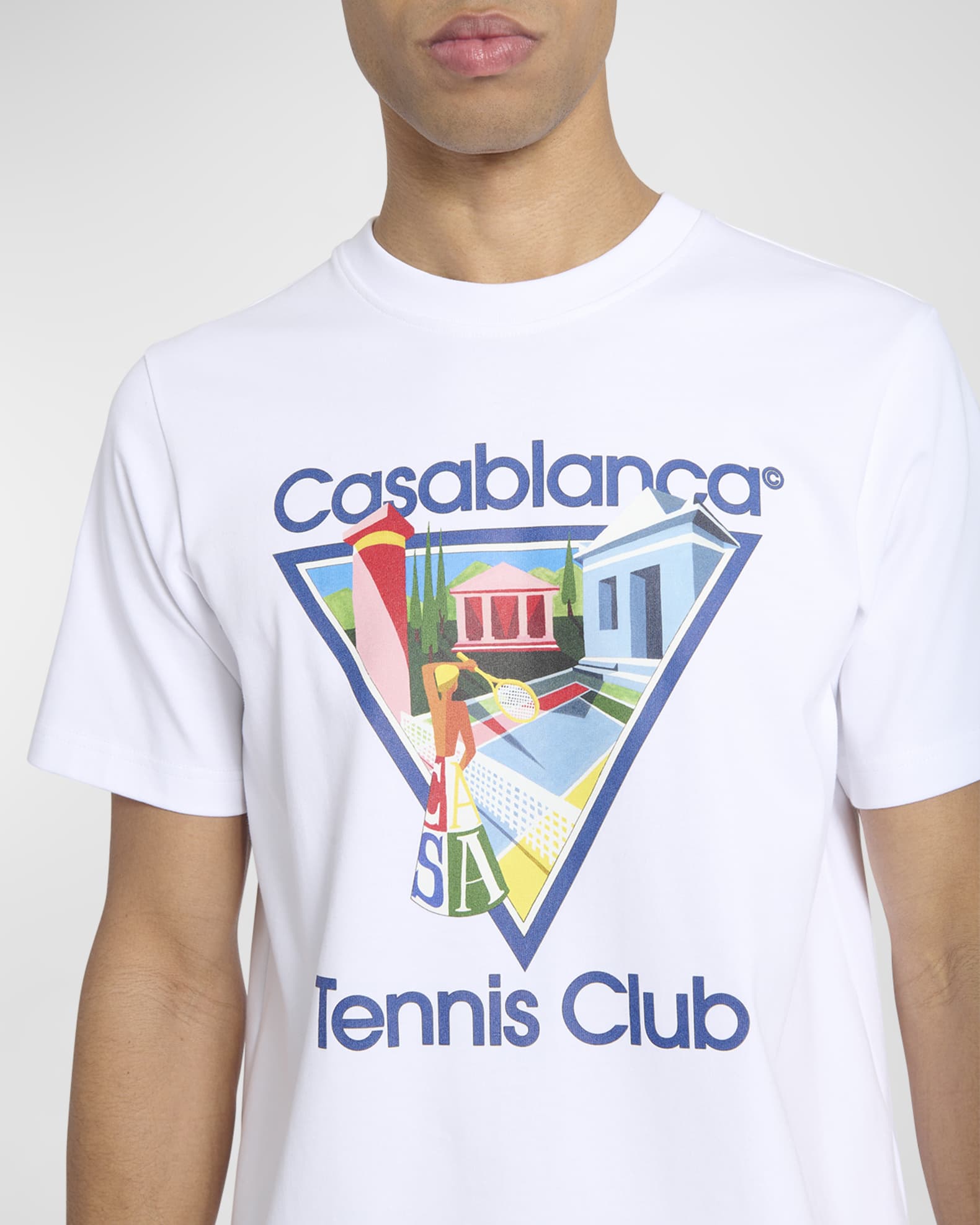 CASABLANCA Men's La Joueuse Tennis Club TShirt Neiman Marcus