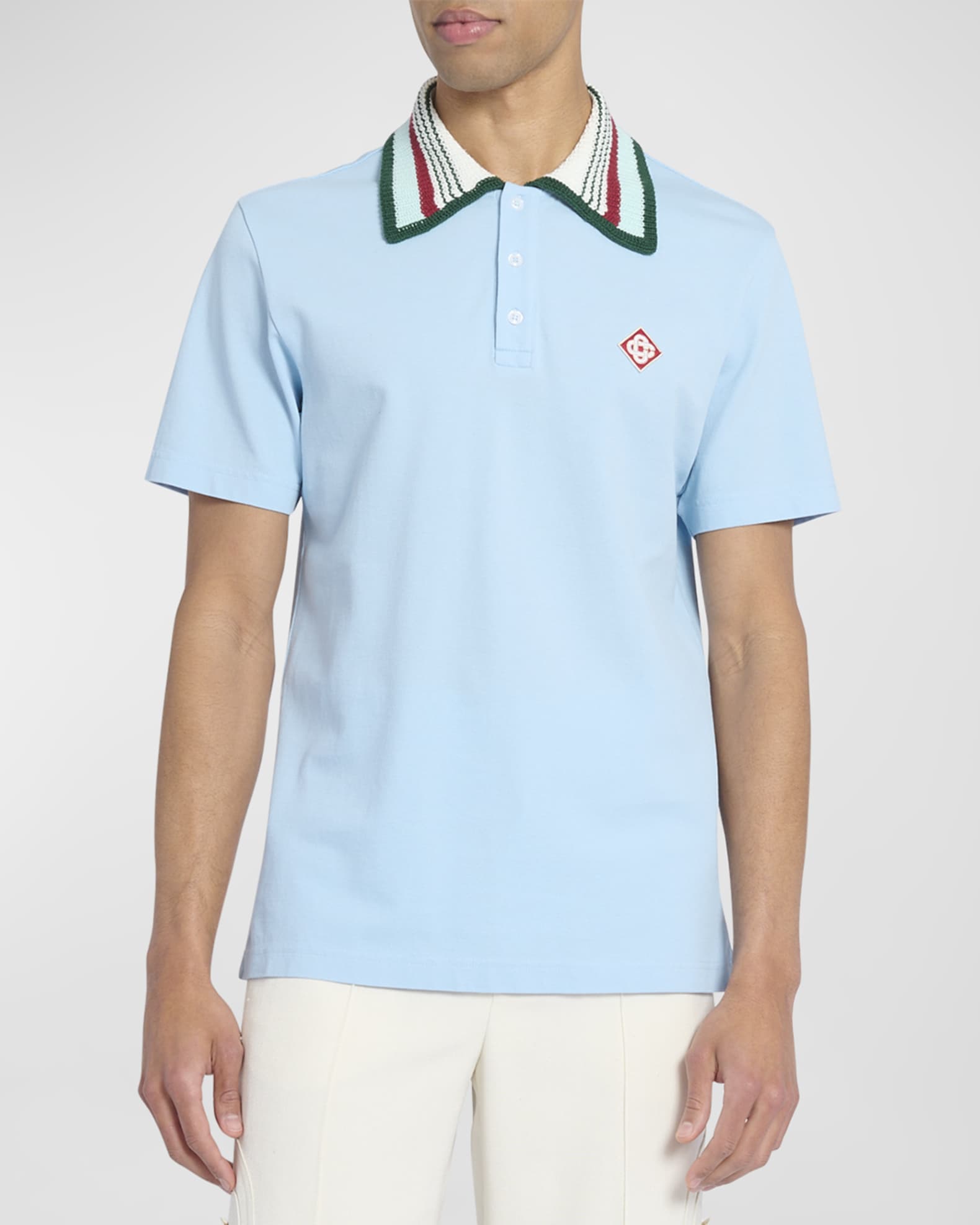 Louis Vuitton T-Shirt With Chain Jacquard Rib Collar  Louis vuitton t  shirt, Designer clothes for men, Mens tshirts