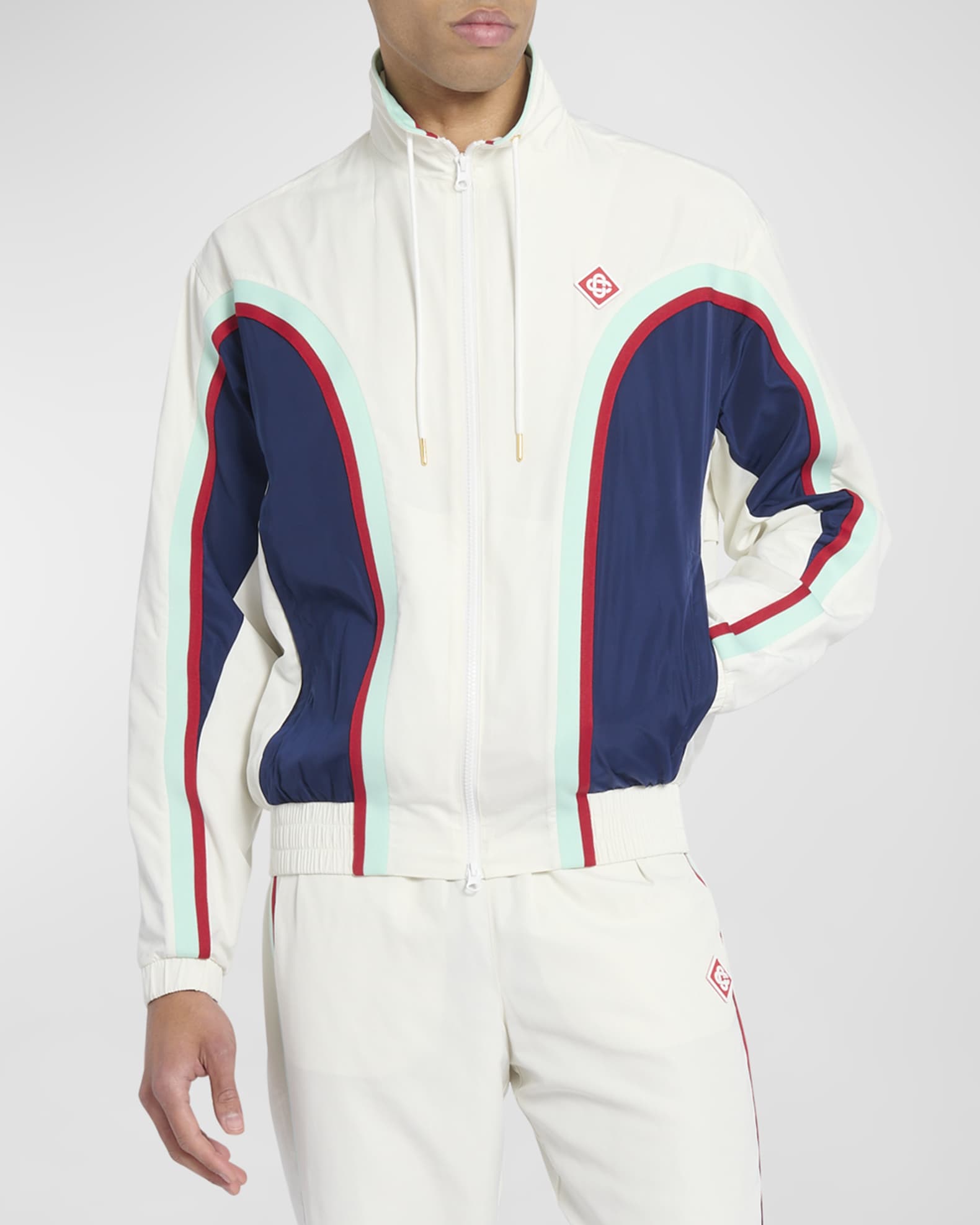 Men's Side-Paneled Shell Track Jacket