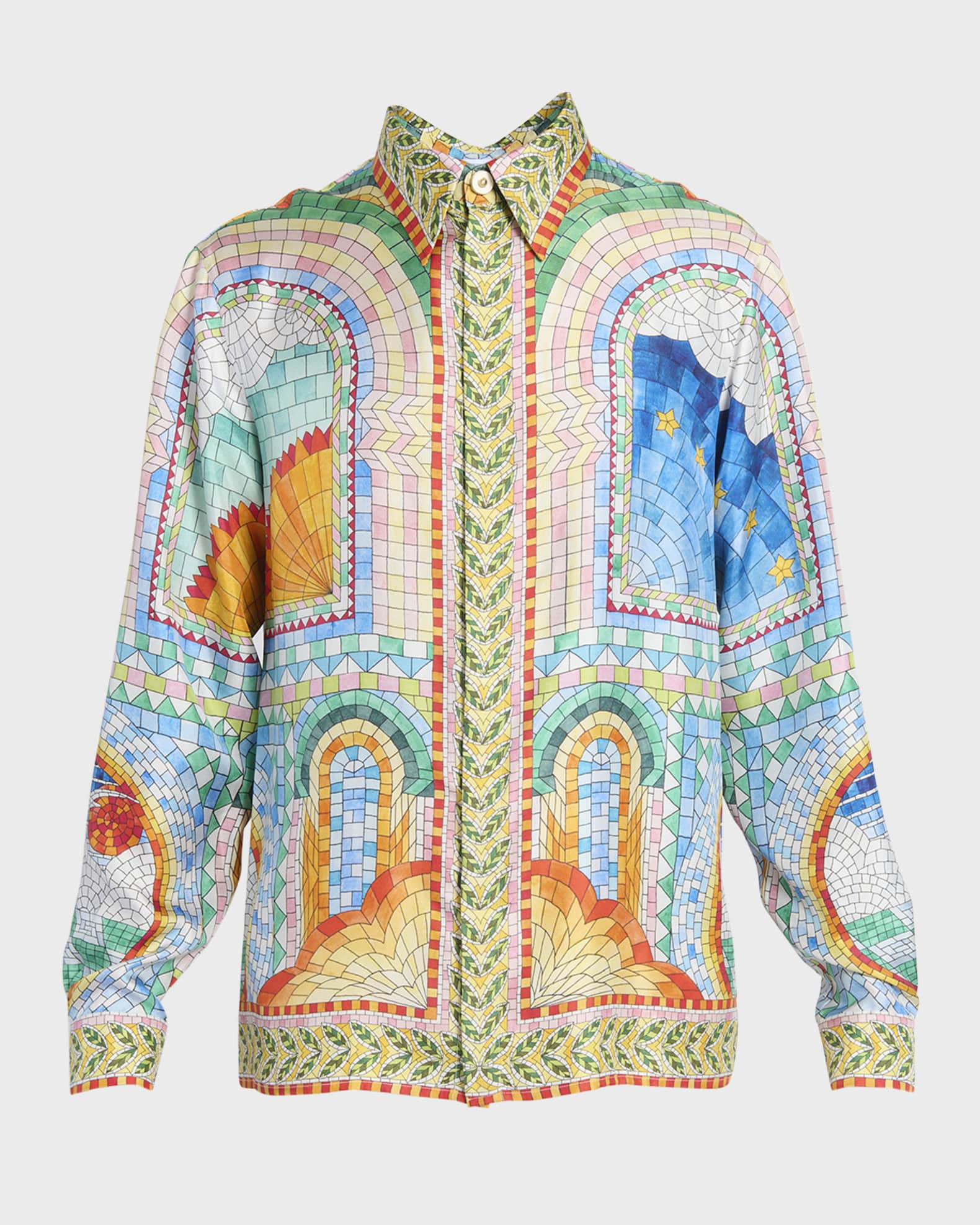 Marbella Mosaic DANINI Signature Woven Shirt main image 0