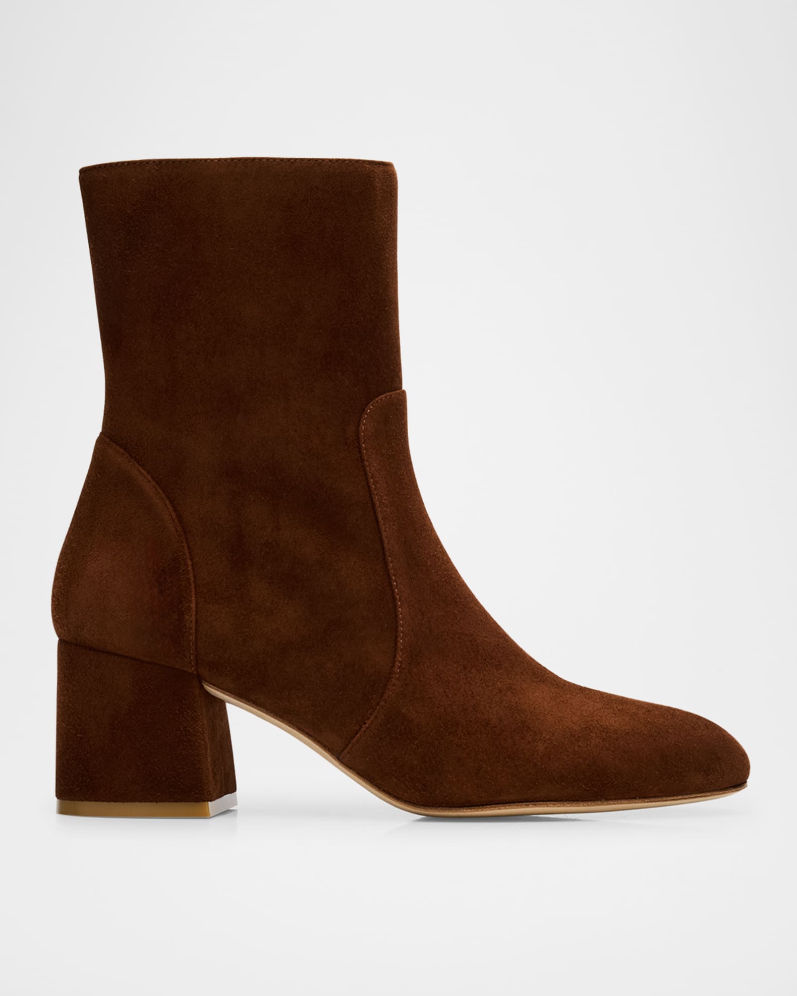 Stuart Weitzman Flareblock Zip Booties Neiman Marcus