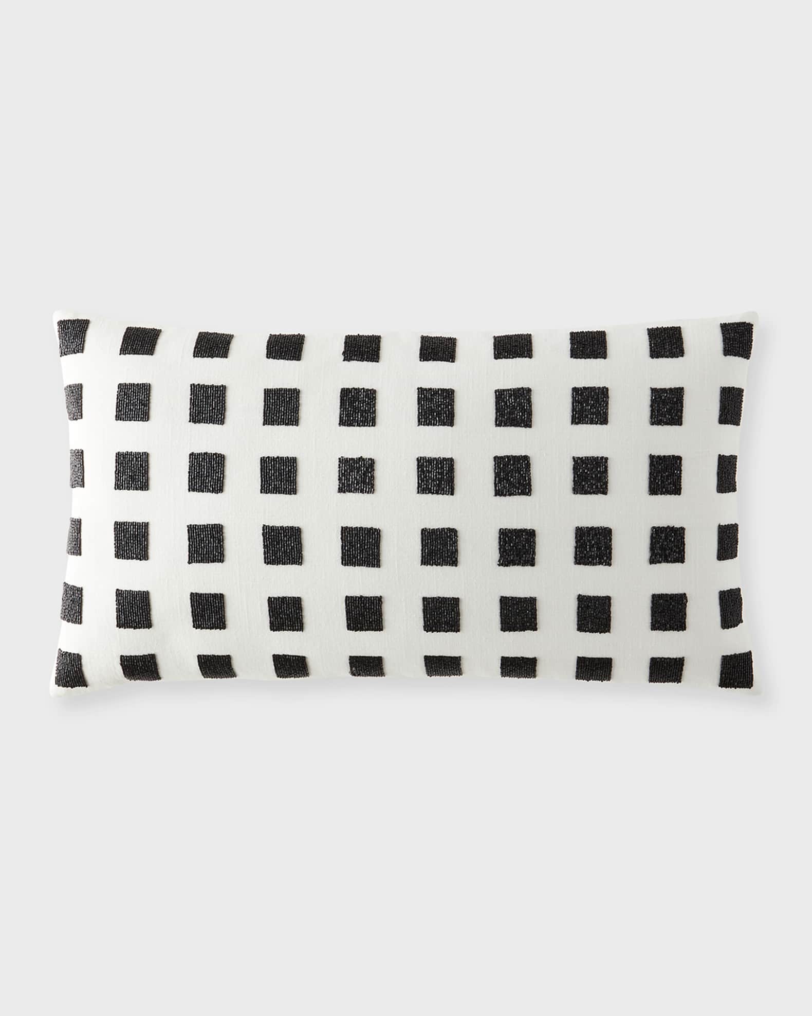 Monte Beaded Squares Decorative Pillow 0