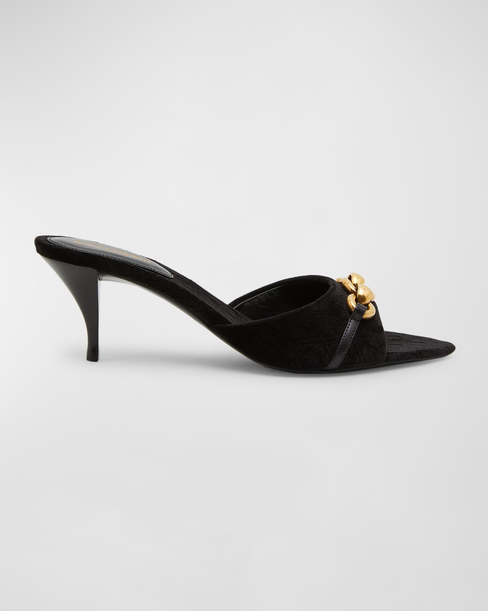 Saint Laurent Le Maillon Chain Mule Sandals | Neiman Marcus