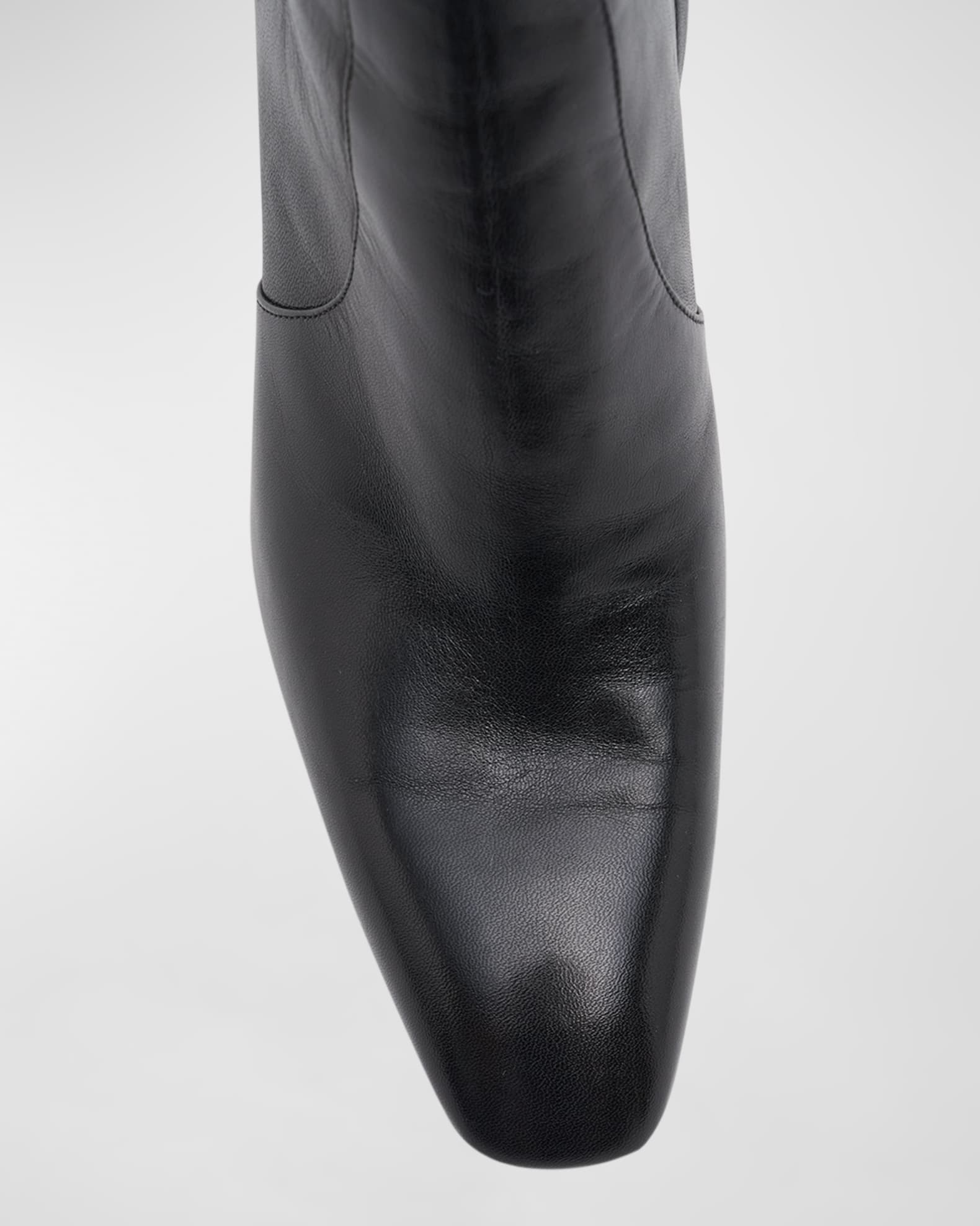 ブーツその他 Saint Laurent Betty Embellished Ankle Boots SAINT LAURENT Betty glossed-leather Chelsea boots | NET-A-PORTER