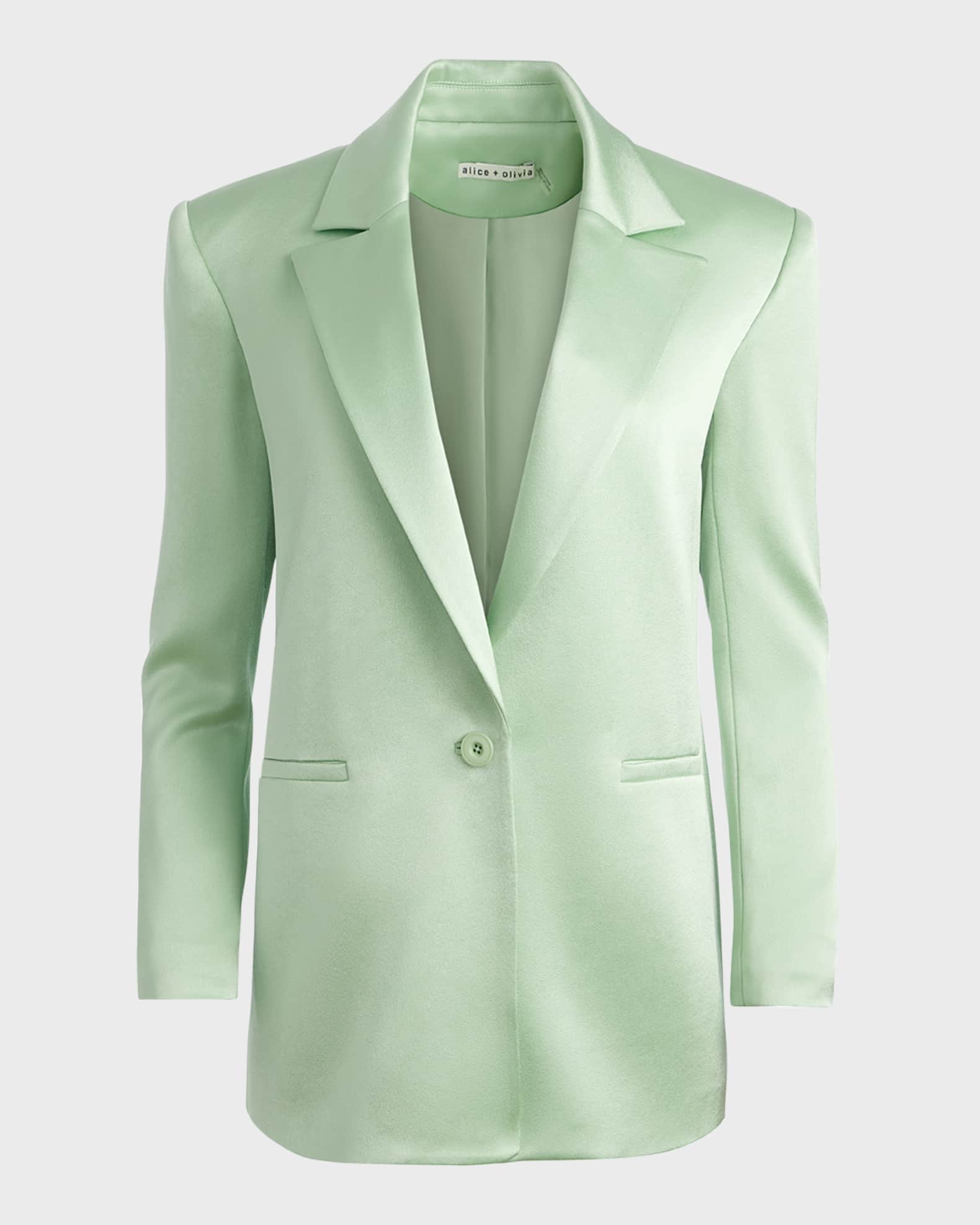 Single-Breasted Satin Suit | Neiman Marcus