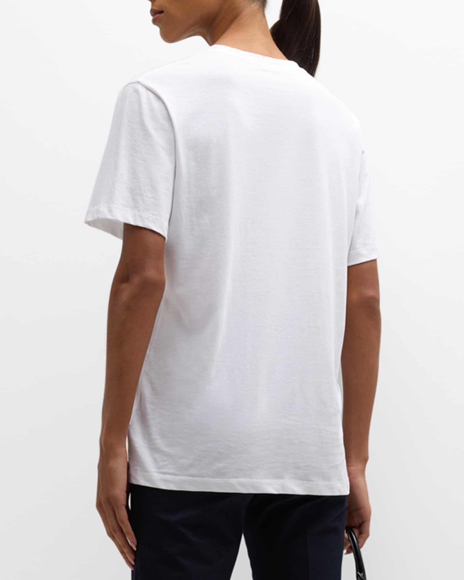 Short-Sleeve Crewneck Cotton Tee