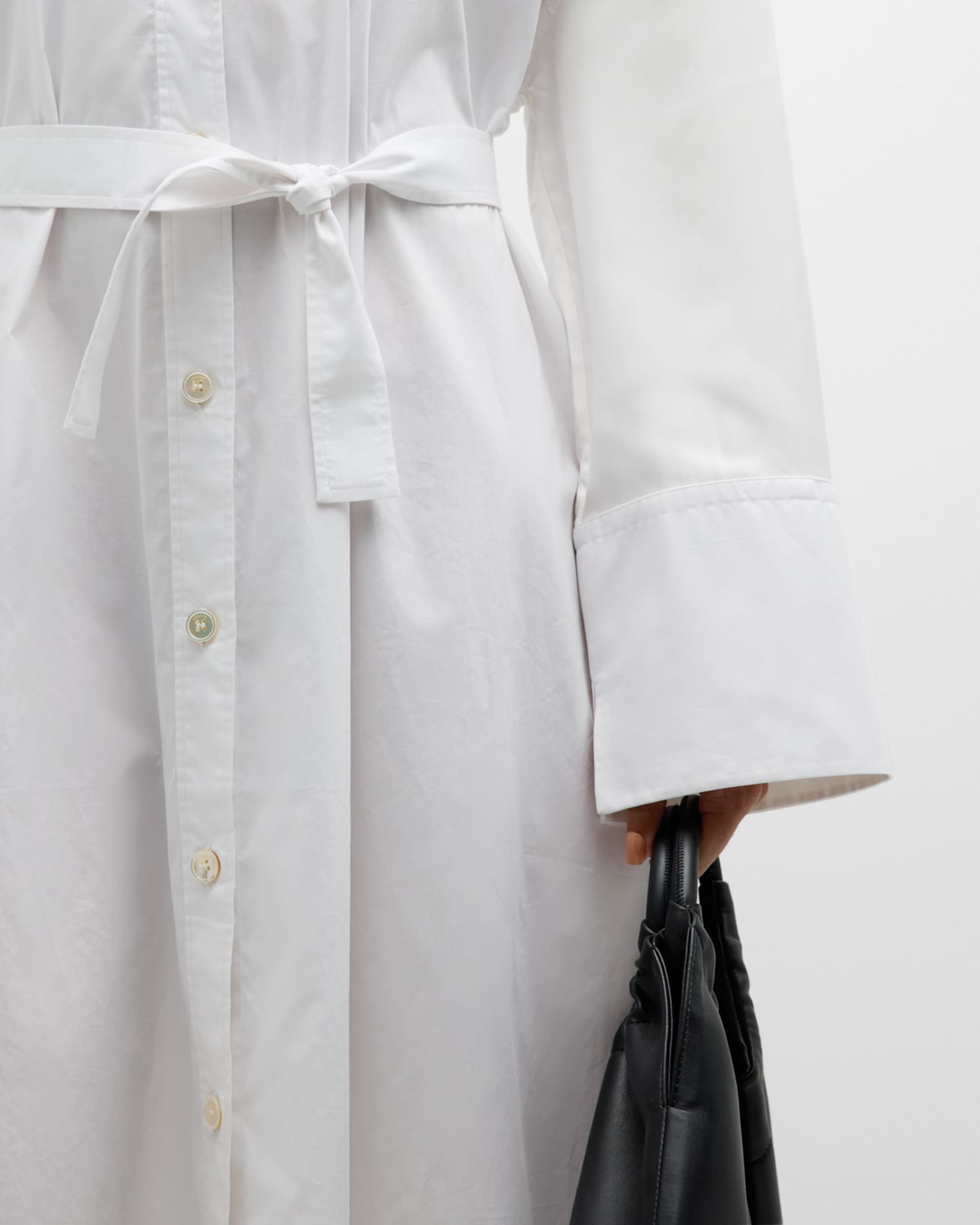 Joseph Darwin Belted Cotton Poplin Midi Shirtdress Neiman Marcus