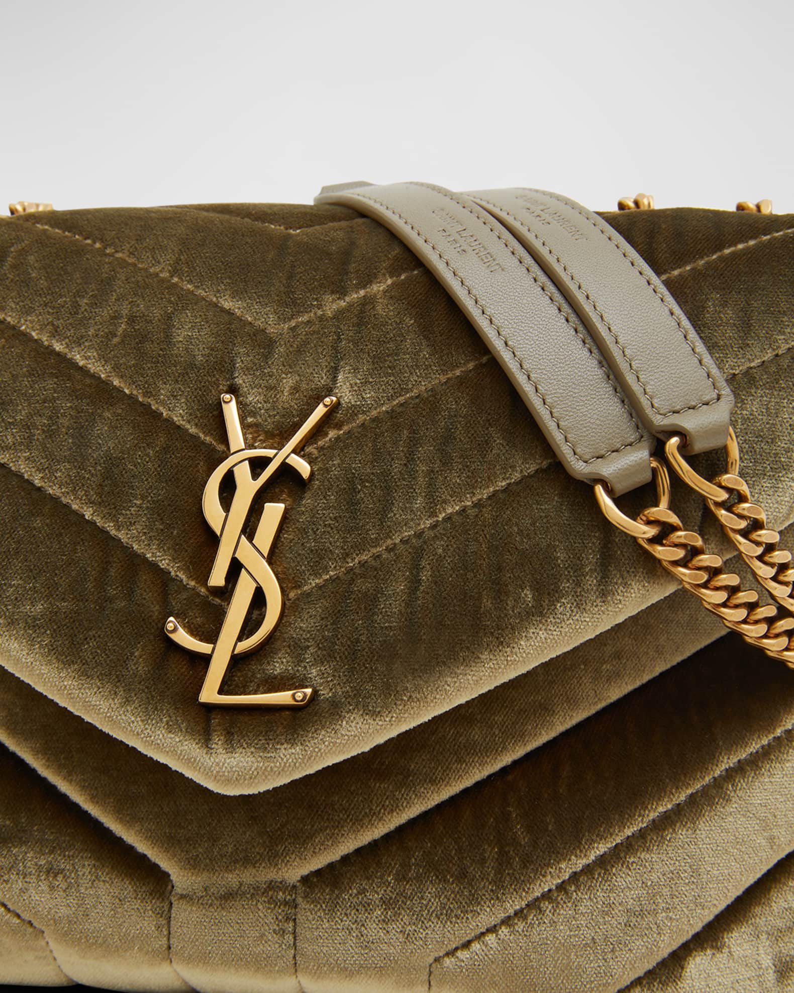 Loulou quilted velvet shoulder bag sale
