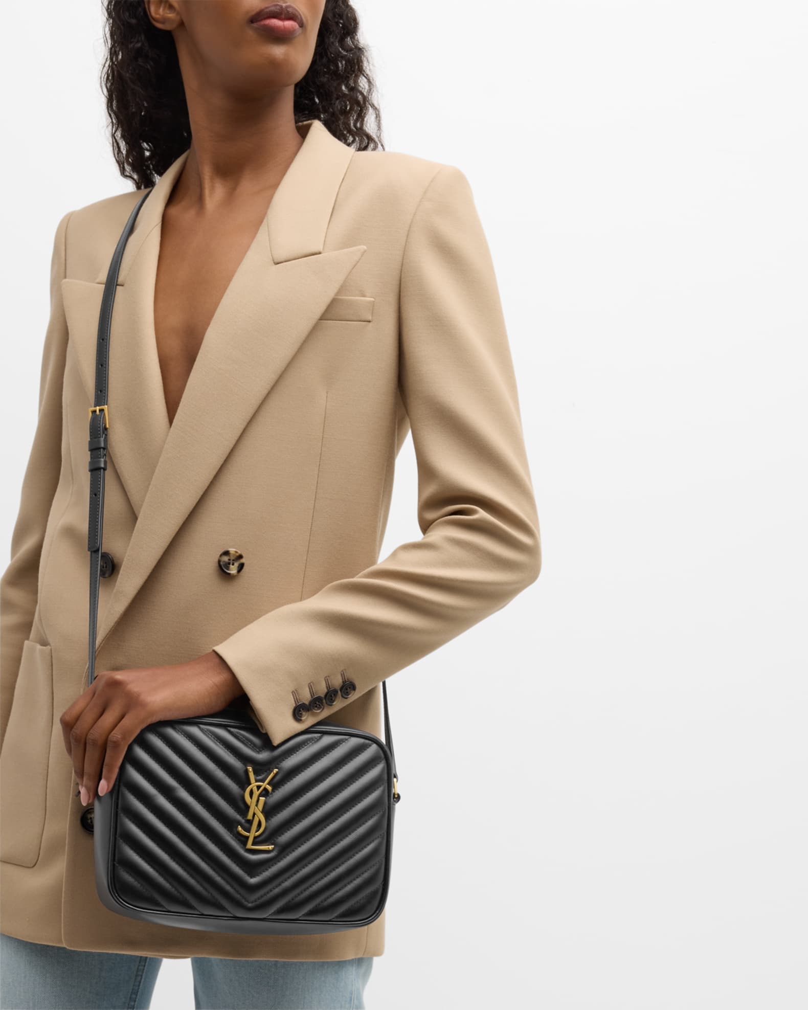 Saint laurent lou camera bag in quilted leather hot sale