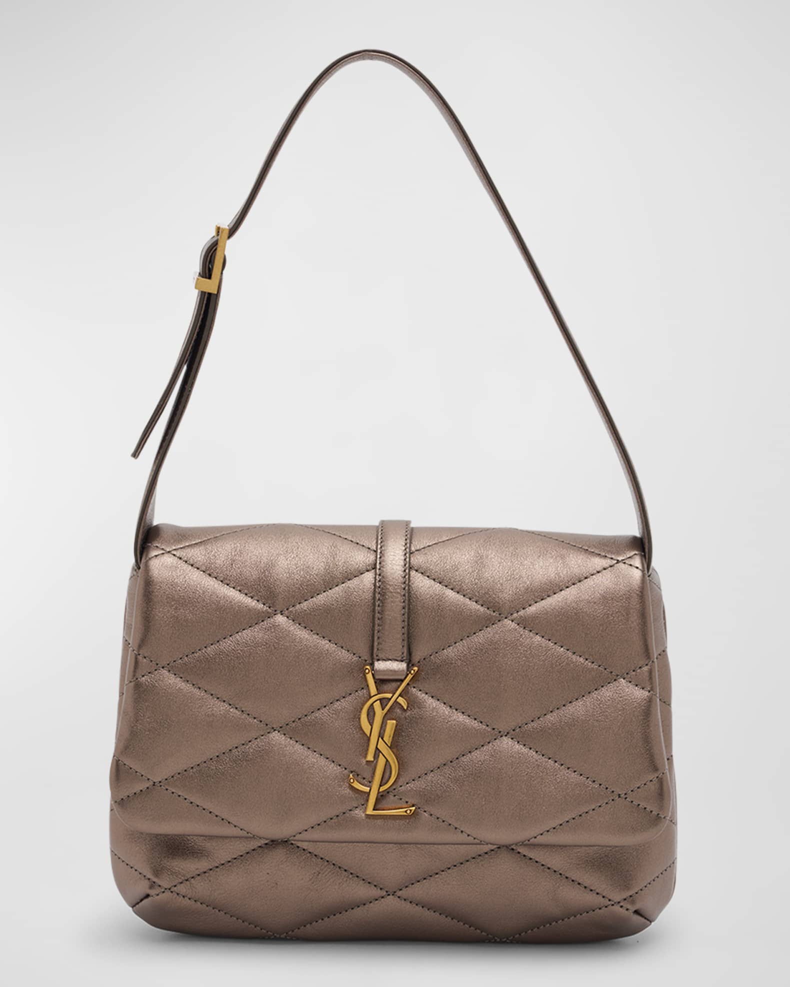 Saint Laurent Brown 'Le Monogramme Cœur' Bag Saint Laurent