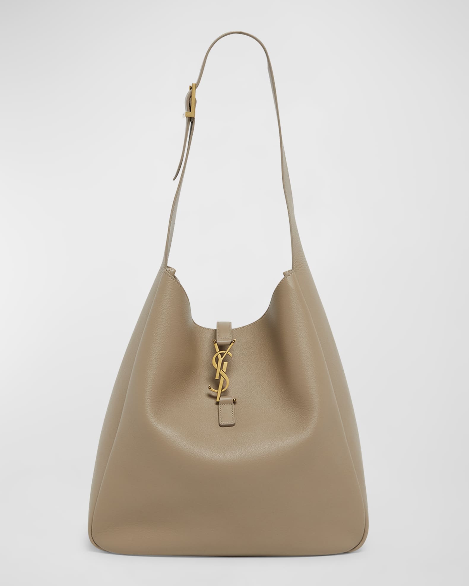 Le 5A7 Large YSL Shoulder Hobo Bag in Smooth Leather 0