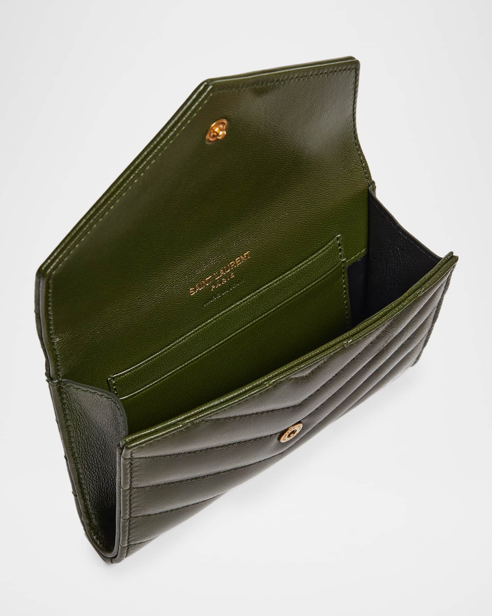 Saint Laurent YSL Monogram Small Flap Wallet in Smooth Leather