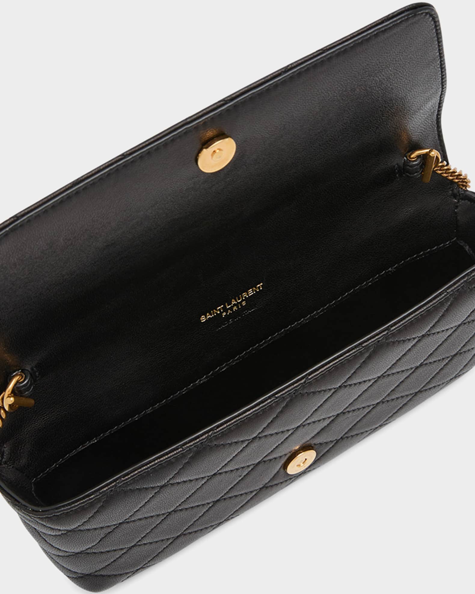 【Saint Laurent】ギャビーキルティングスマホホルダー Saint Laurent Gaby Phone Holder YSL Crossbody Bag in Quilted