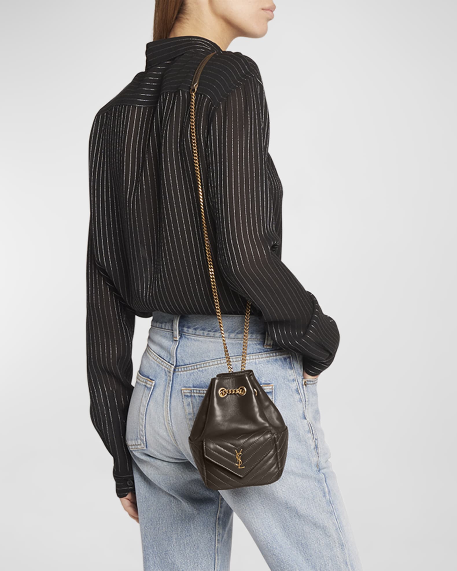 Saint laurent mini bucket bag discount