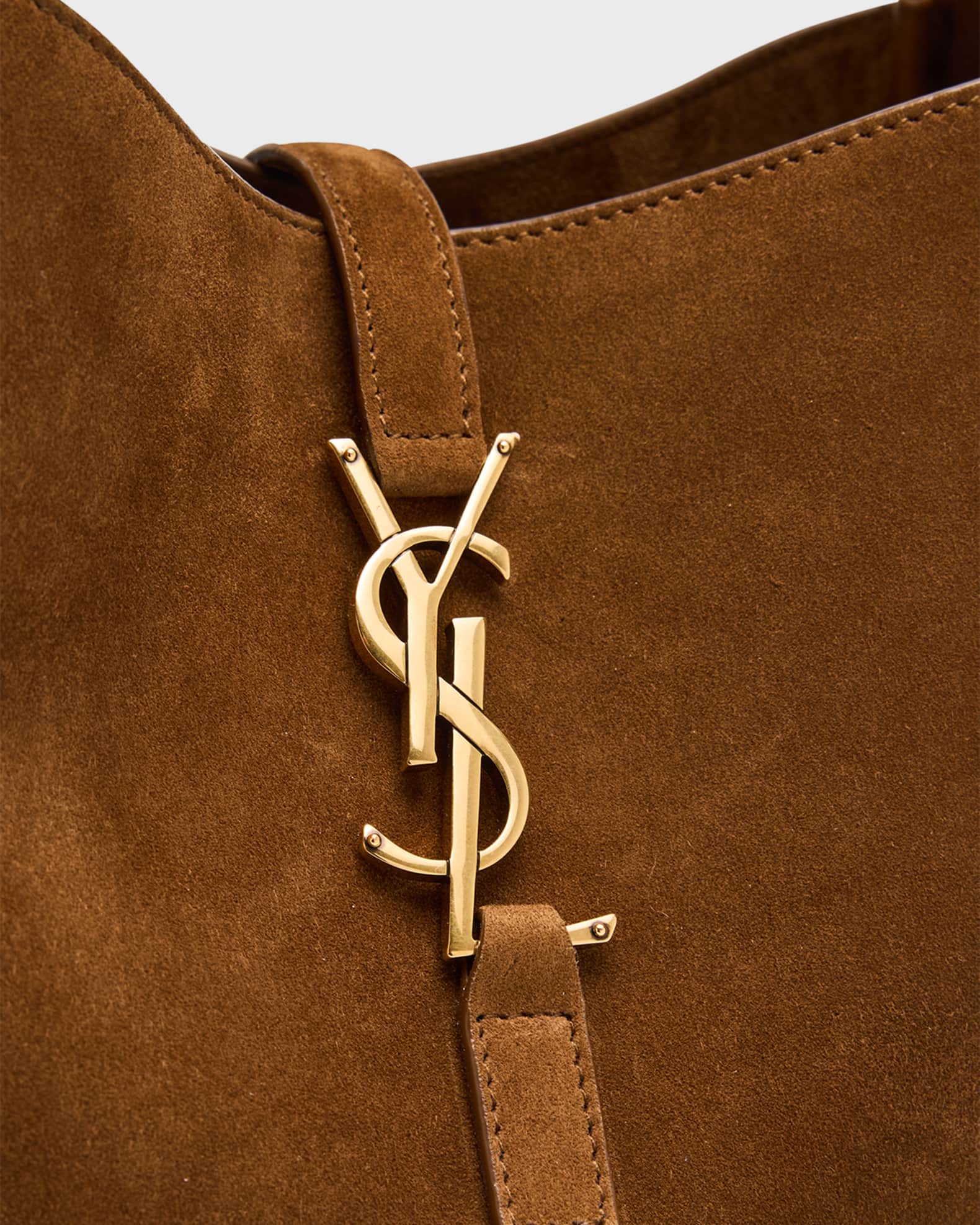 Saint Laurent Le 5 A 7 Small Suede Hobo Shoulder Bag