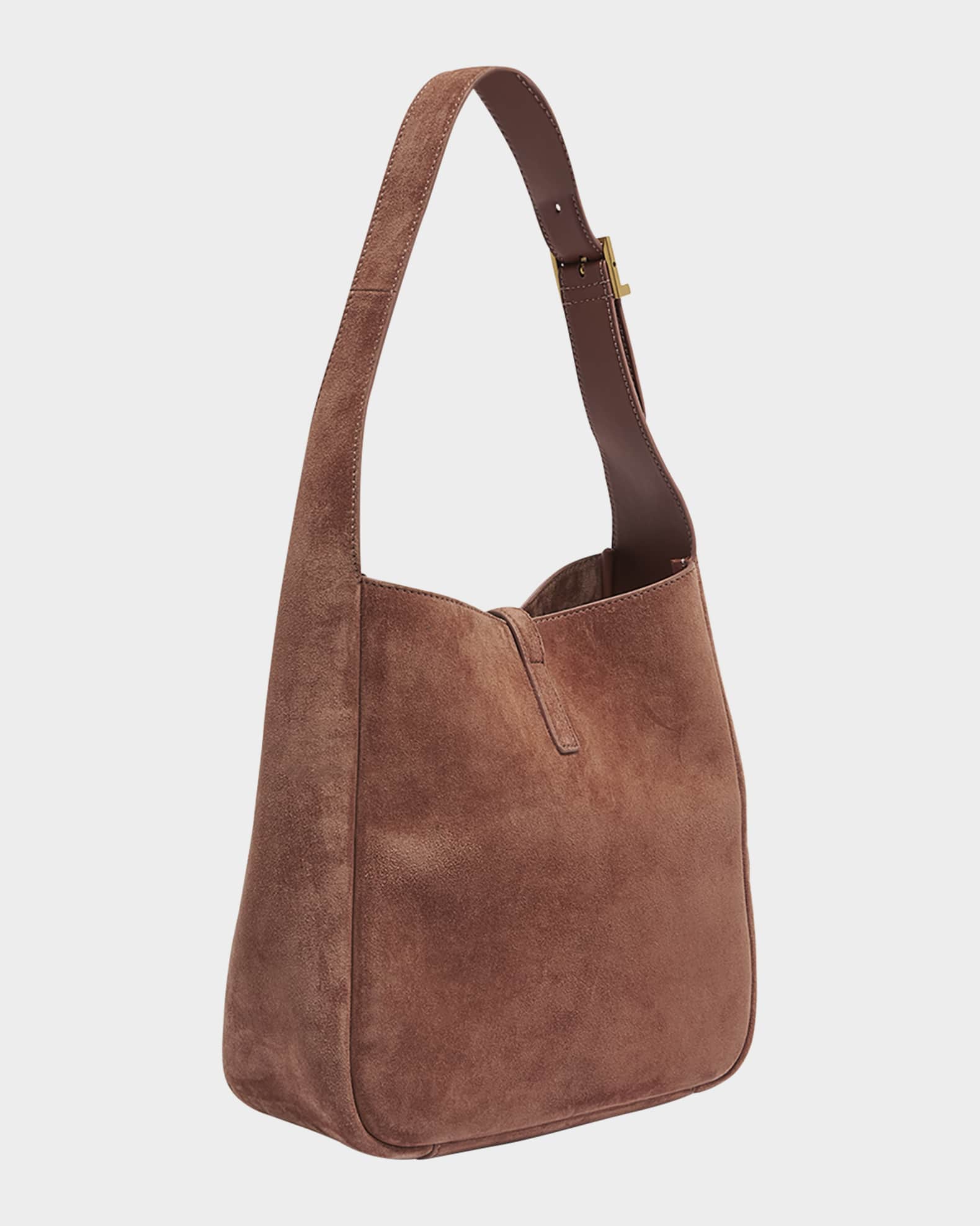 Saint Laurent Le 5 A 7 Small Suede Hobo Shoulder Bag Neiman Marcus
