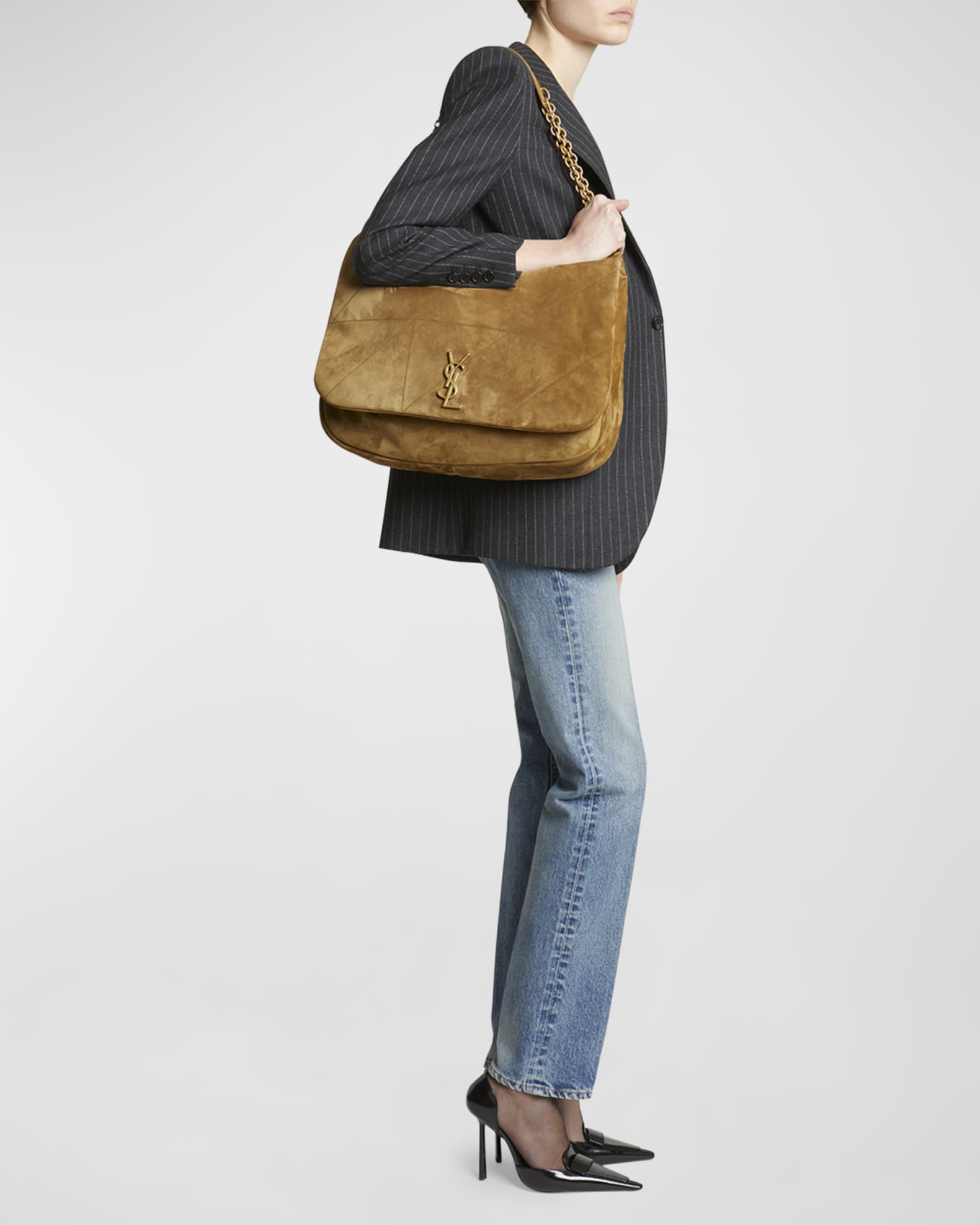 Saint Laurent Jamie 4.3 Maxi YSL Shoulder Bag in Quilted