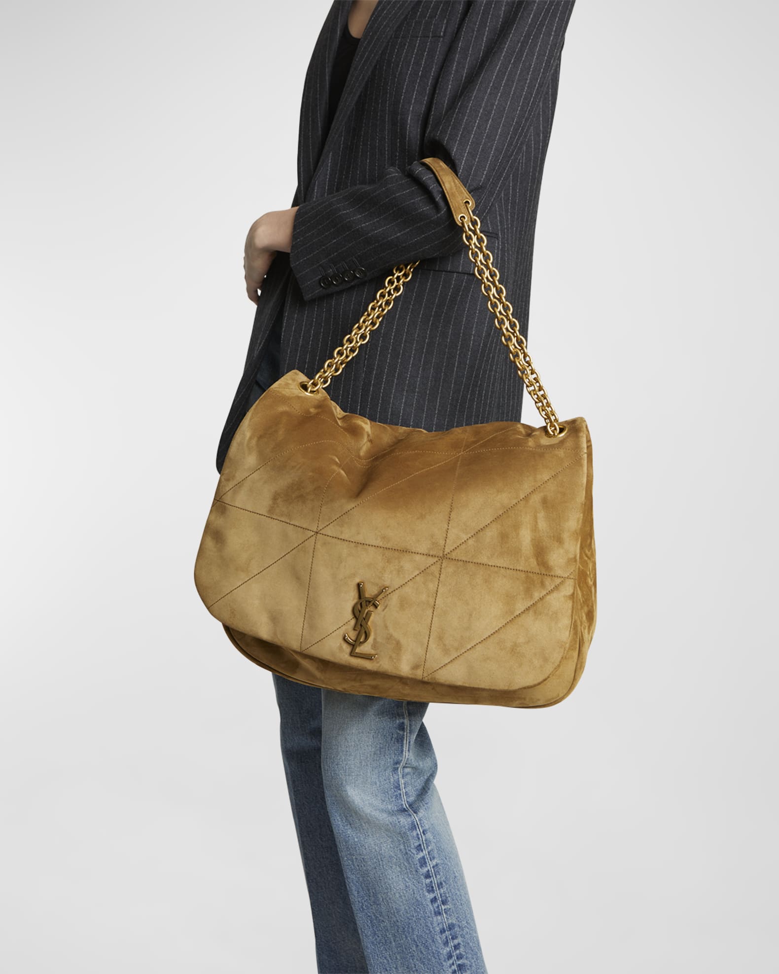 Saint Laurent Jamie 4.3 Maxi YSL Shoulder Bag in Quilted