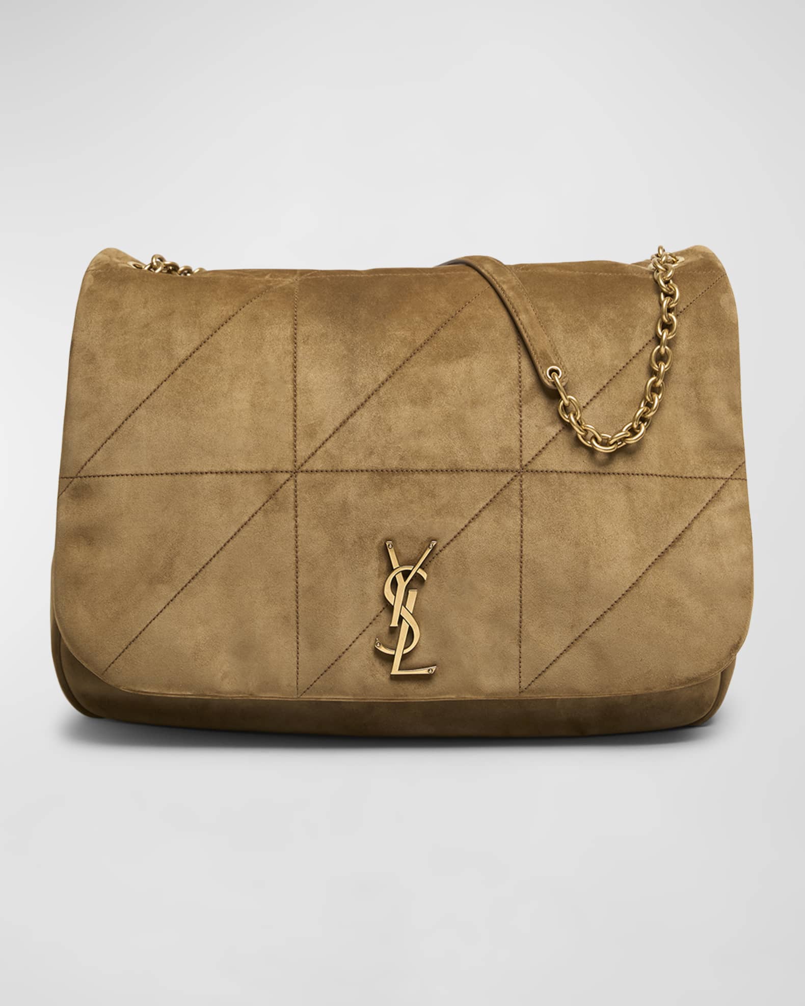 ショルダーバッグ・ポシェット Saint Laurent JAMIE 4.3 SUEDE SHOULDER BAG Saint Laurent Jamie 4.3 Medium Drawstring Suede Shoulder Bag