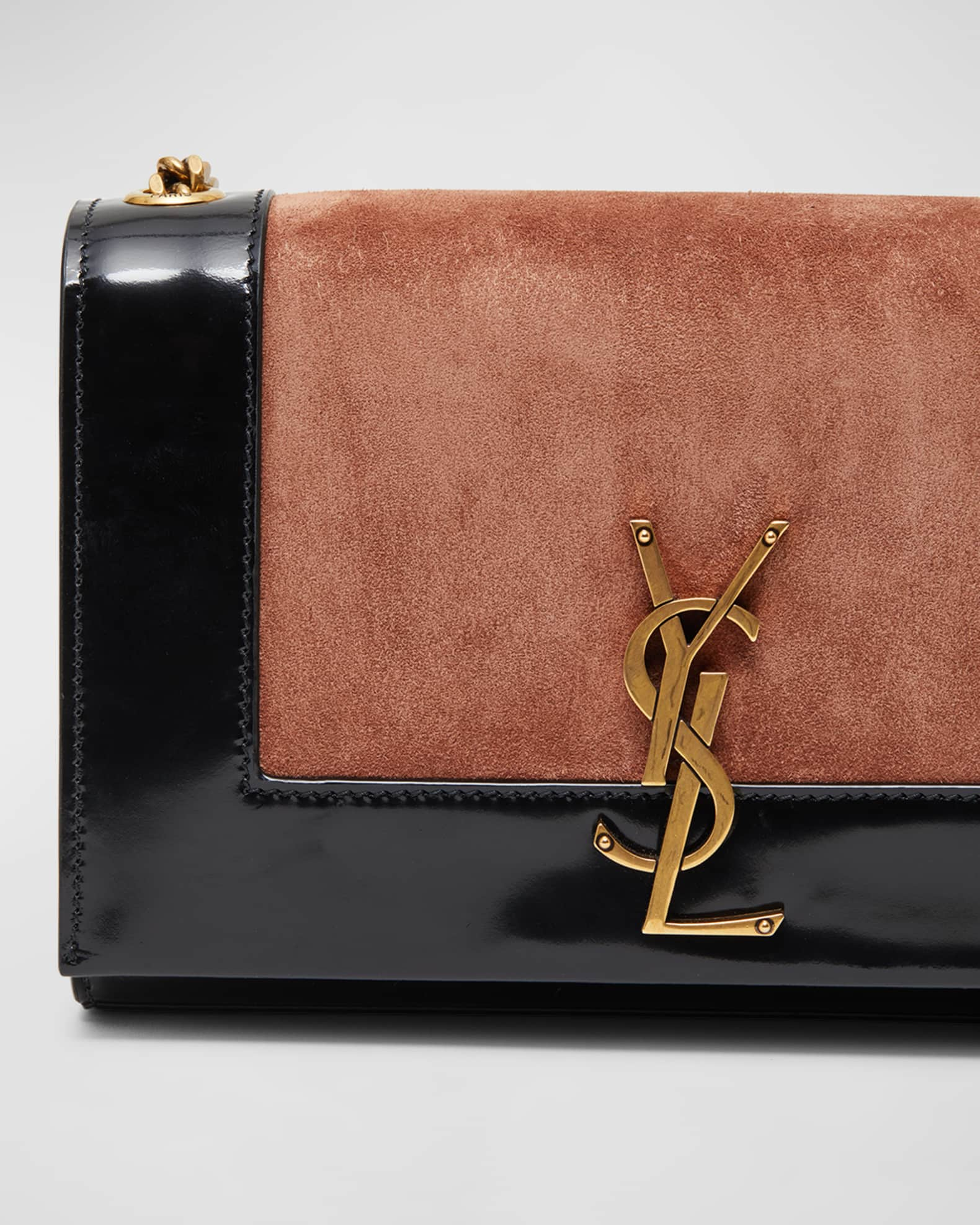 Saint Laurent Kate Small Suede & Leather Chain Shoulder Bag